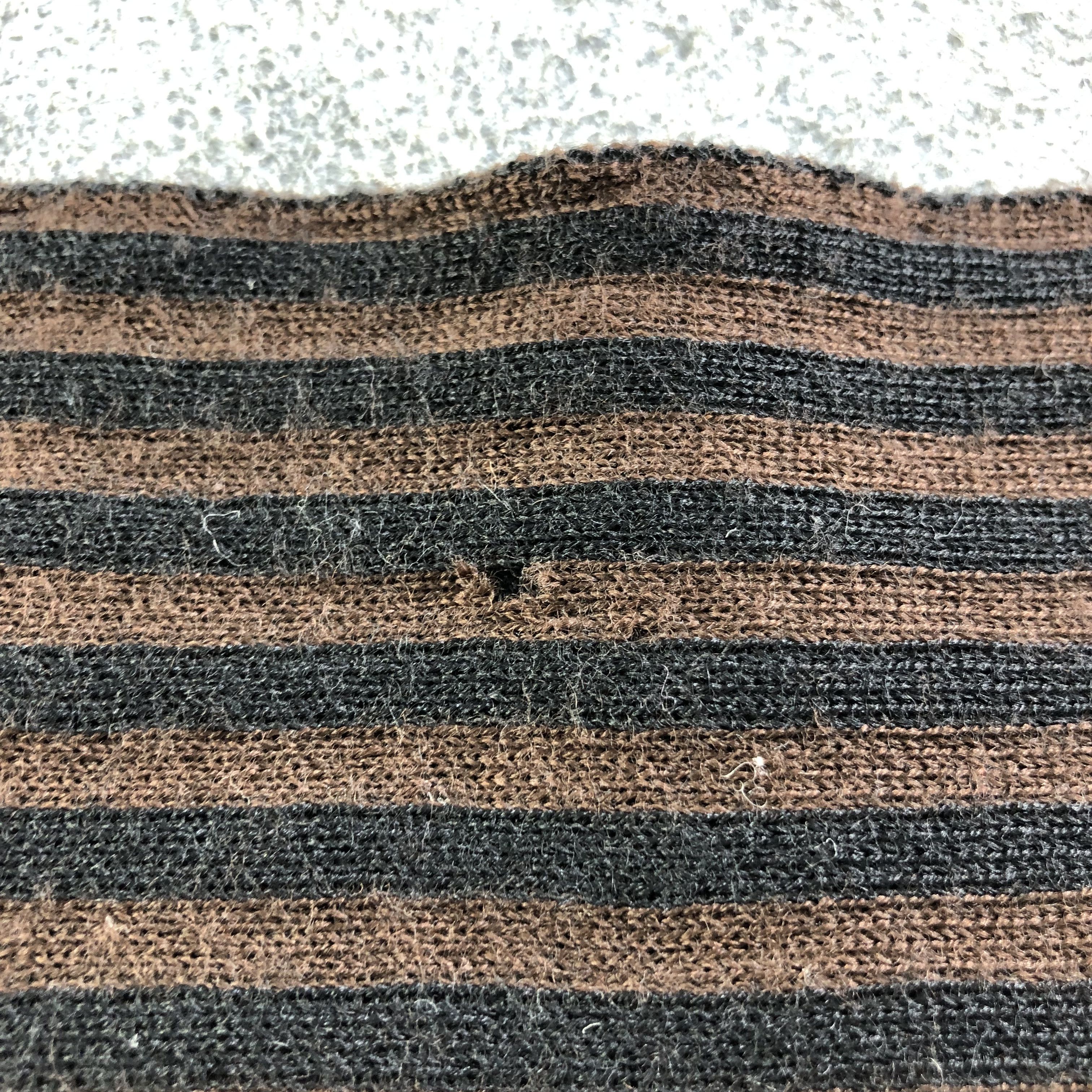 Fendi FENDI Striped Wool Scarf Muffler Neckwear V2107 Size ONE SIZE - 8 Thumbnail
