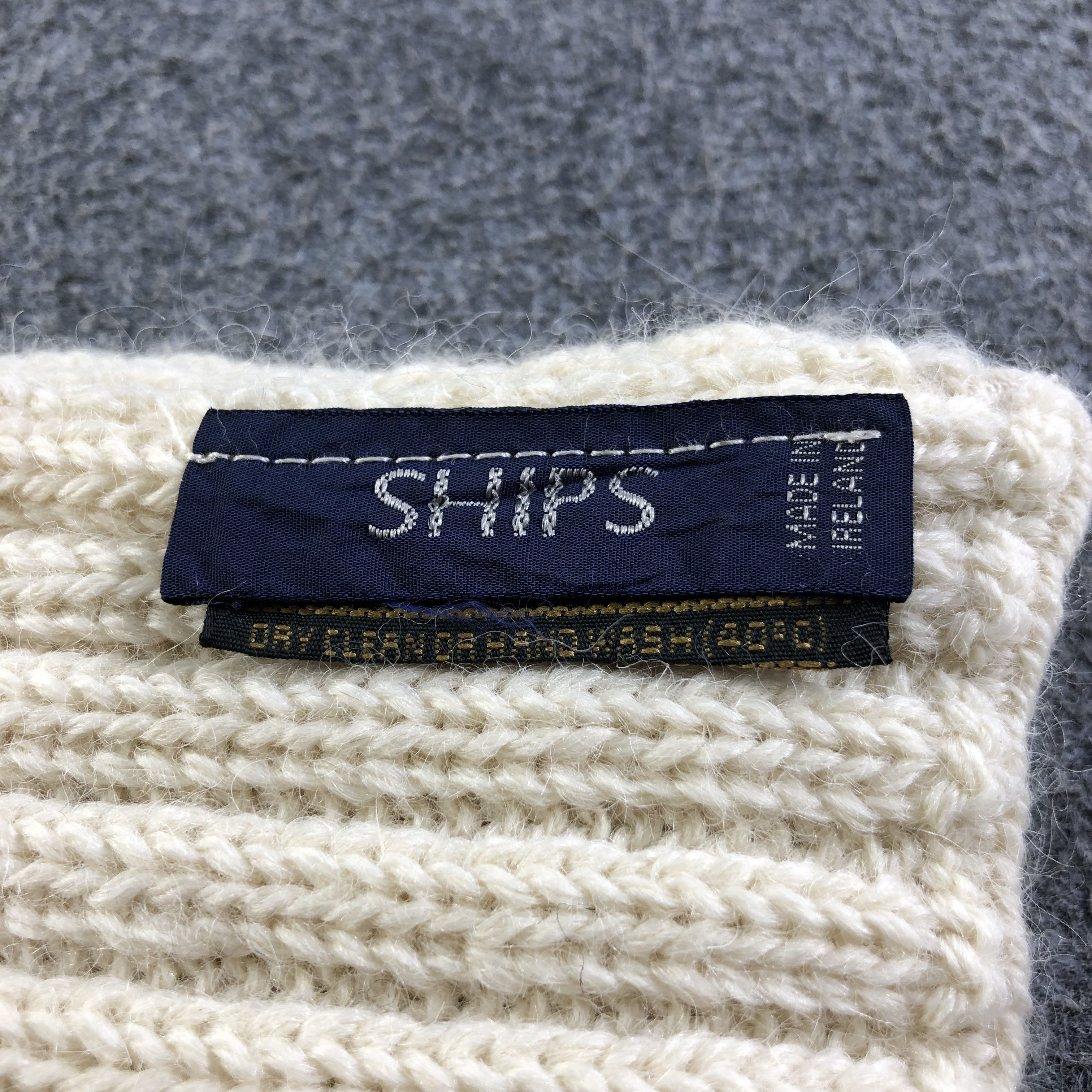 SHIPS Ships Pleated Wool Scarf Muffler Neckwear V2121 Size ONE SIZE - 4 Thumbnail