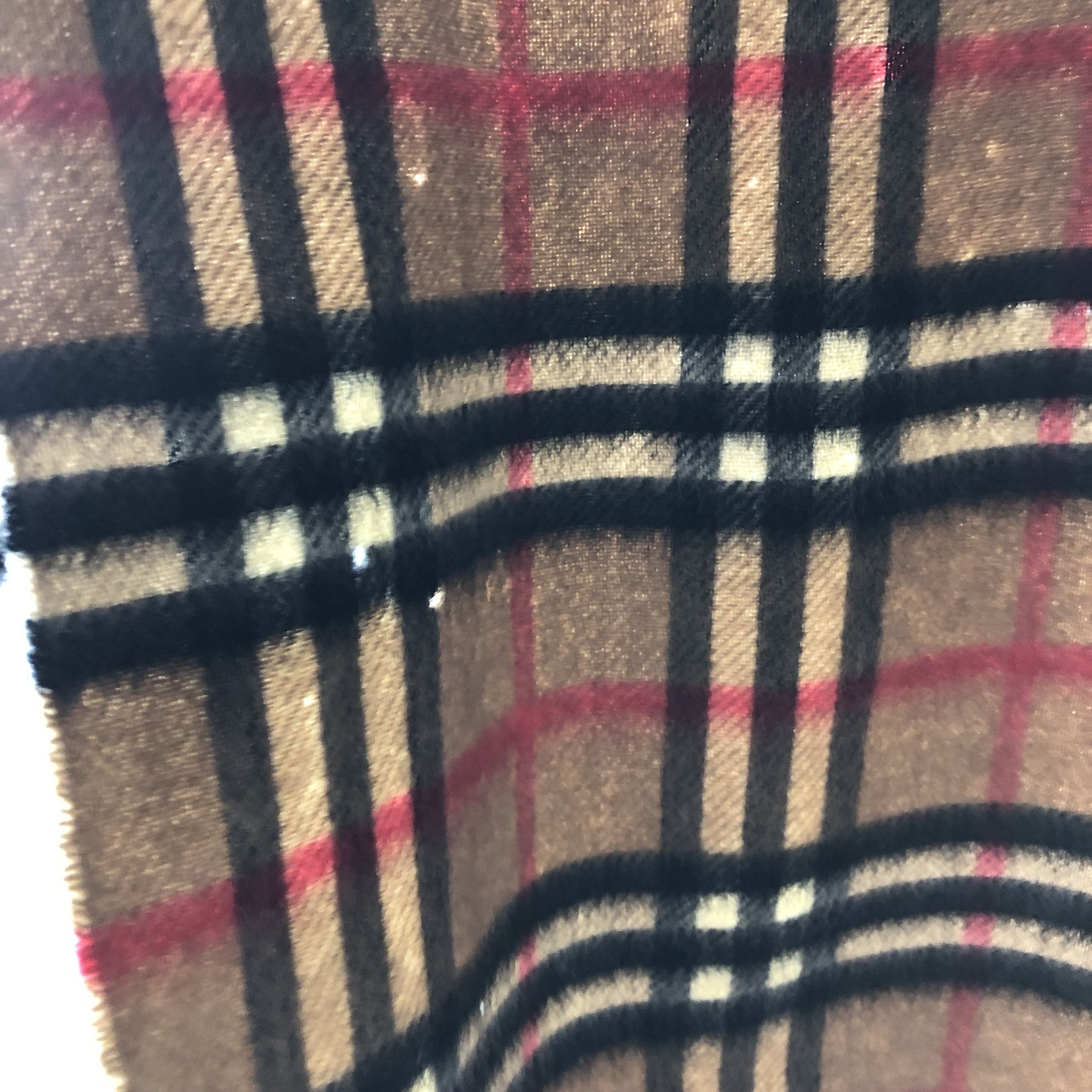Burberry Burberrys Nova Check Tan Cashmere Scarf Muffler V2150 Size ONE SIZE - 13 Thumbnail