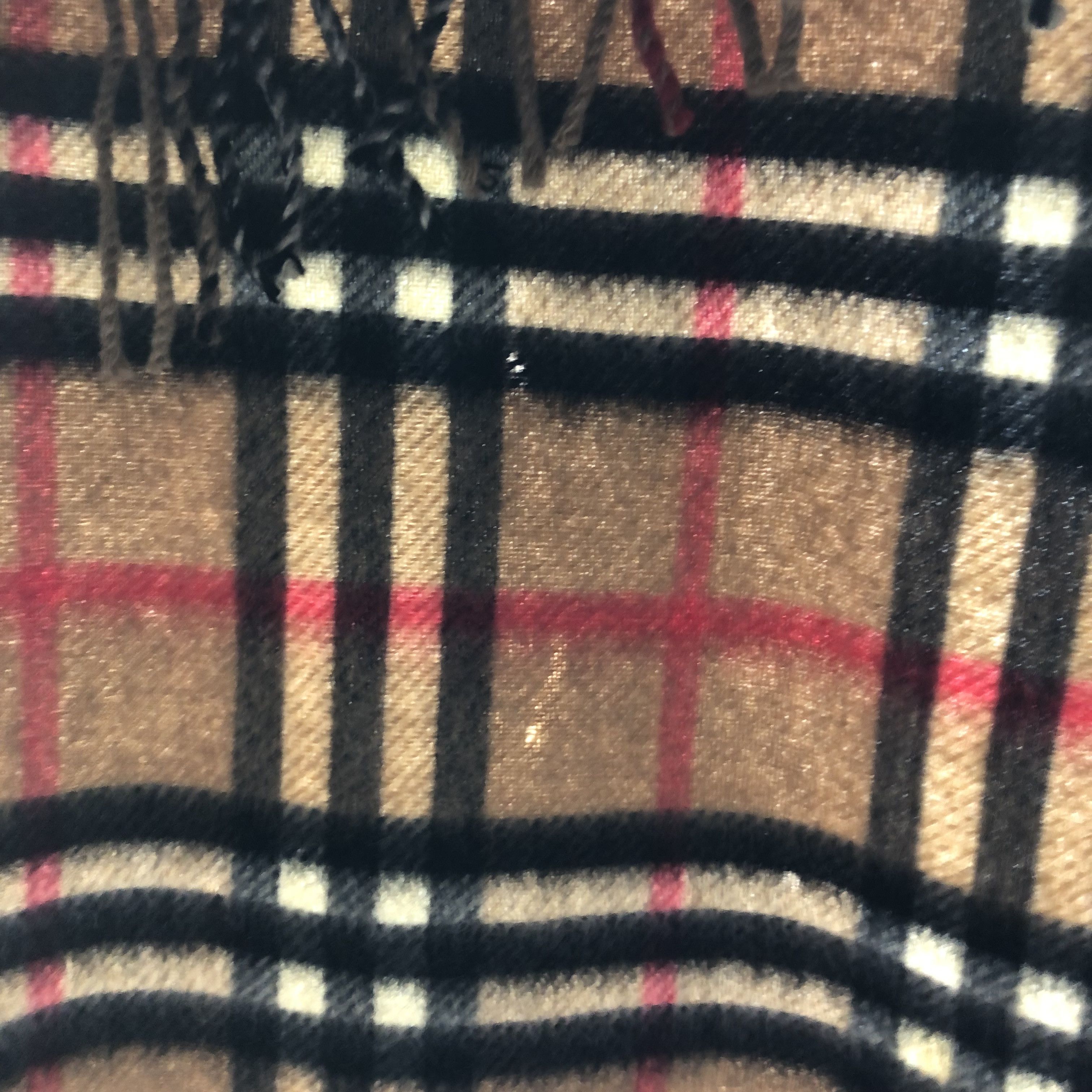 Burberry Burberrys Nova Check Tan Cashmere Scarf Muffler V2150 Size ONE SIZE - 12 Thumbnail