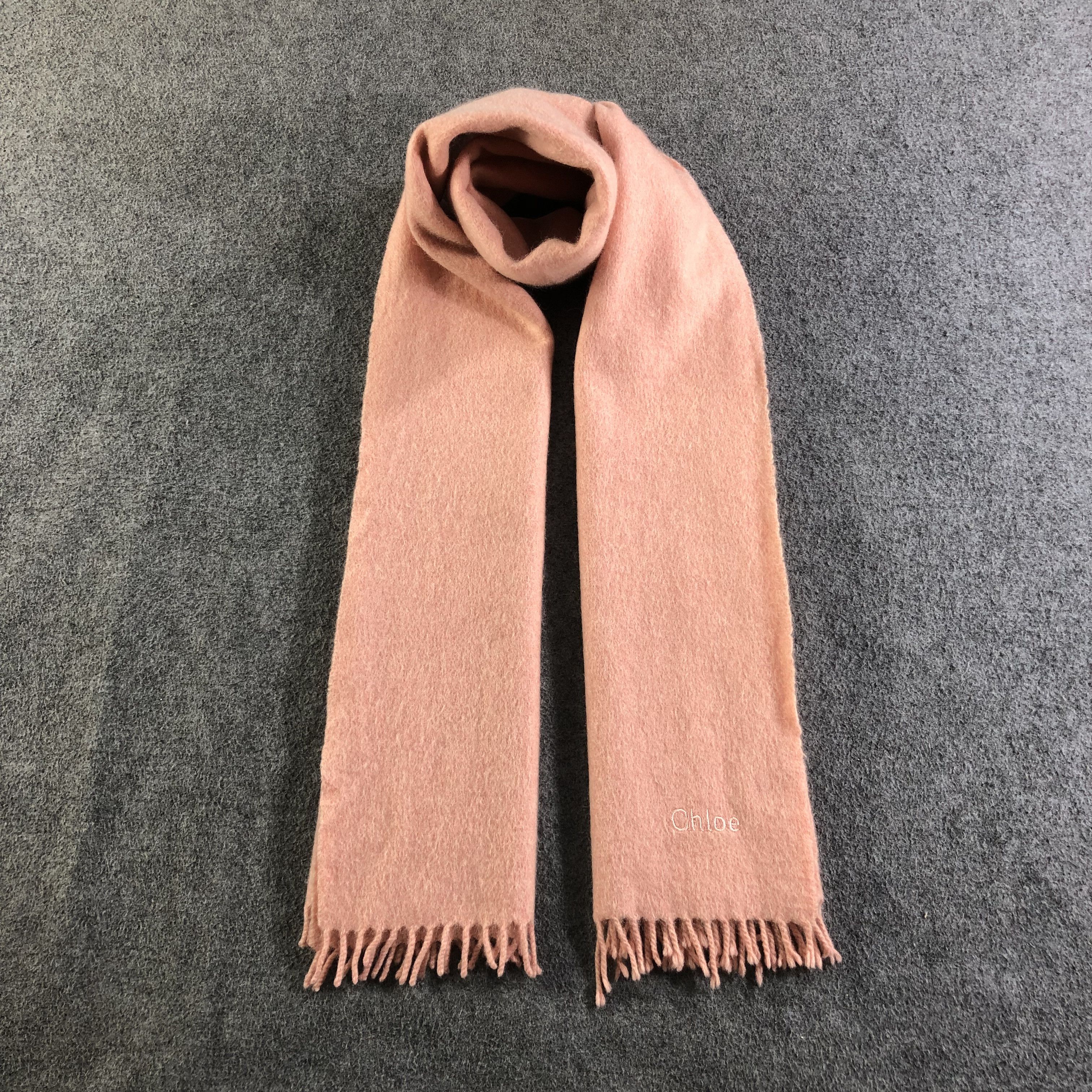 Vintage Chloe Cashmere Scarf Muffler Neckwear V2168 Size ONE SIZE - 1 Thumbnail