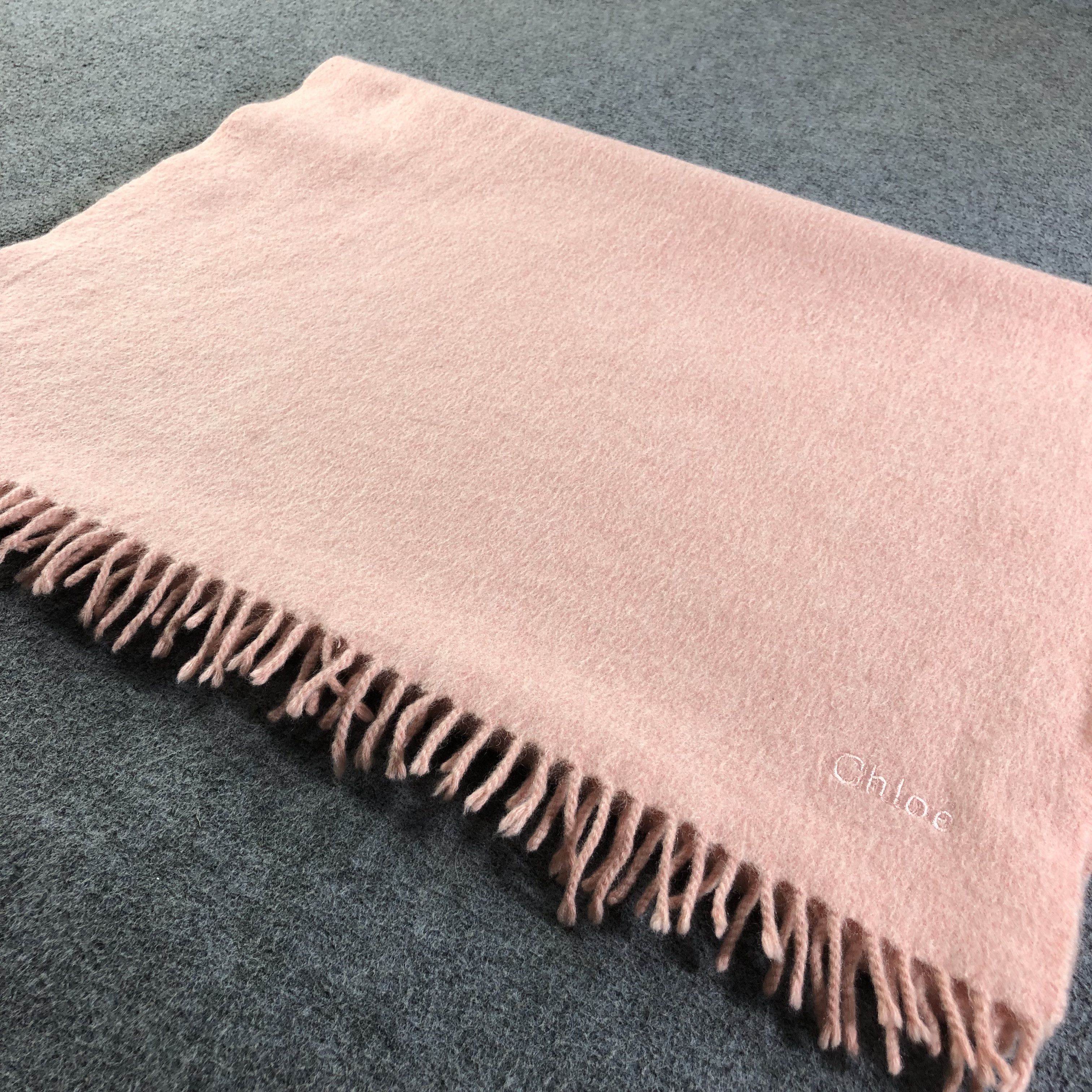Vintage Chloe Cashmere Scarf Muffler Neckwear V2168 Size ONE SIZE - 4 Thumbnail