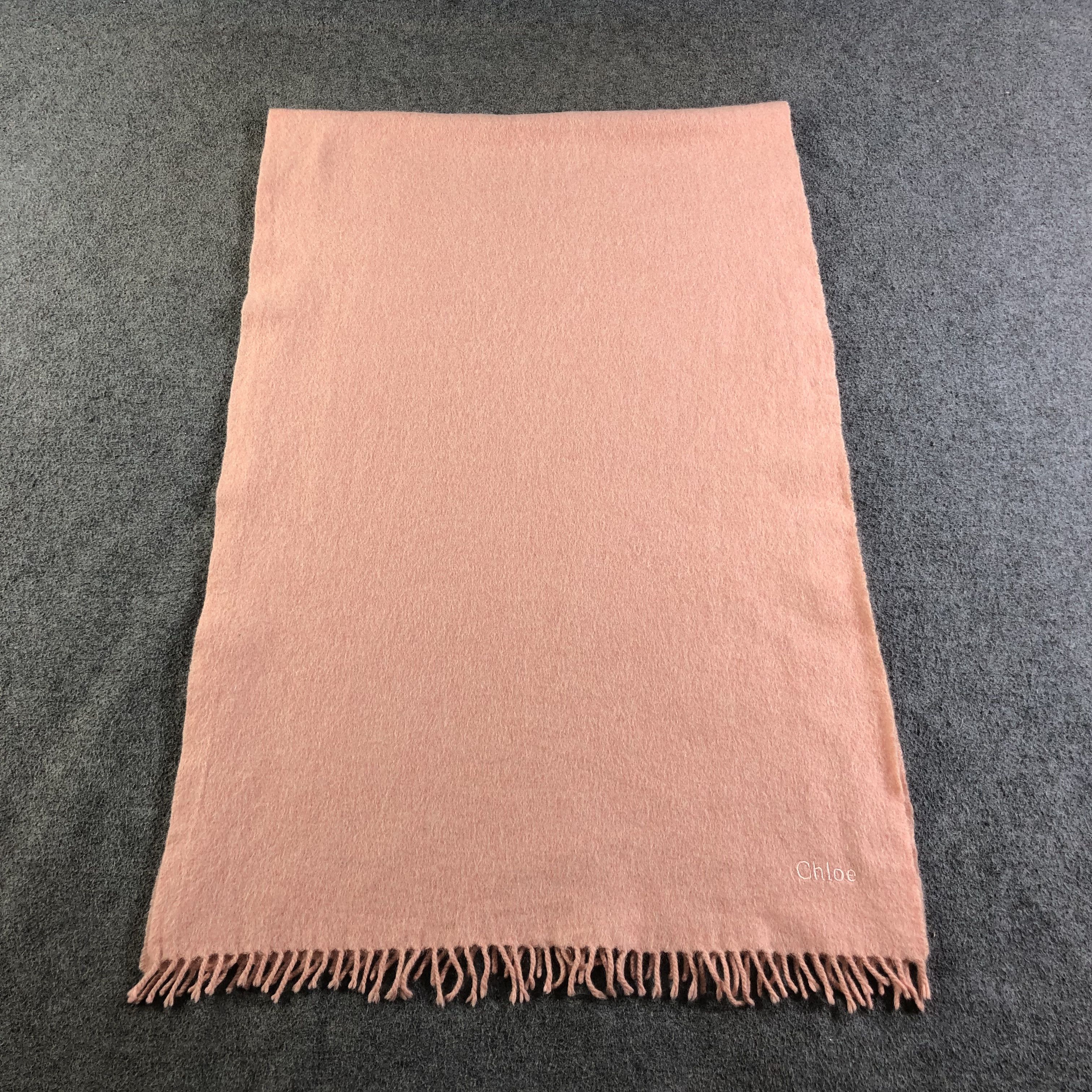 Vintage Chloe Cashmere Scarf Muffler Neckwear V2168 Size ONE SIZE - 2 Thumbnail