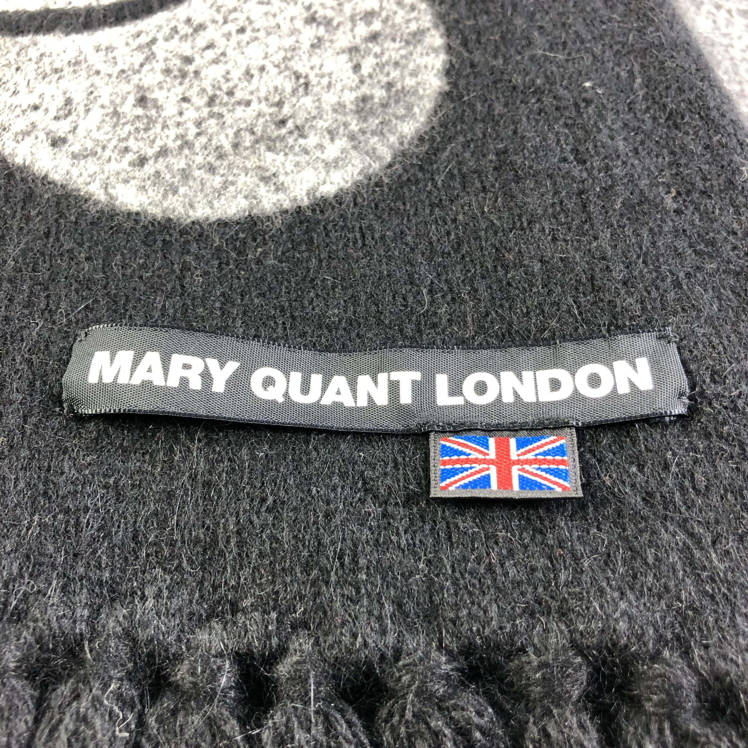 Vintage Mary Quant Flower Wool Scarf Muffler Neckwear V2191 Size ONE SIZE - 4 Thumbnail