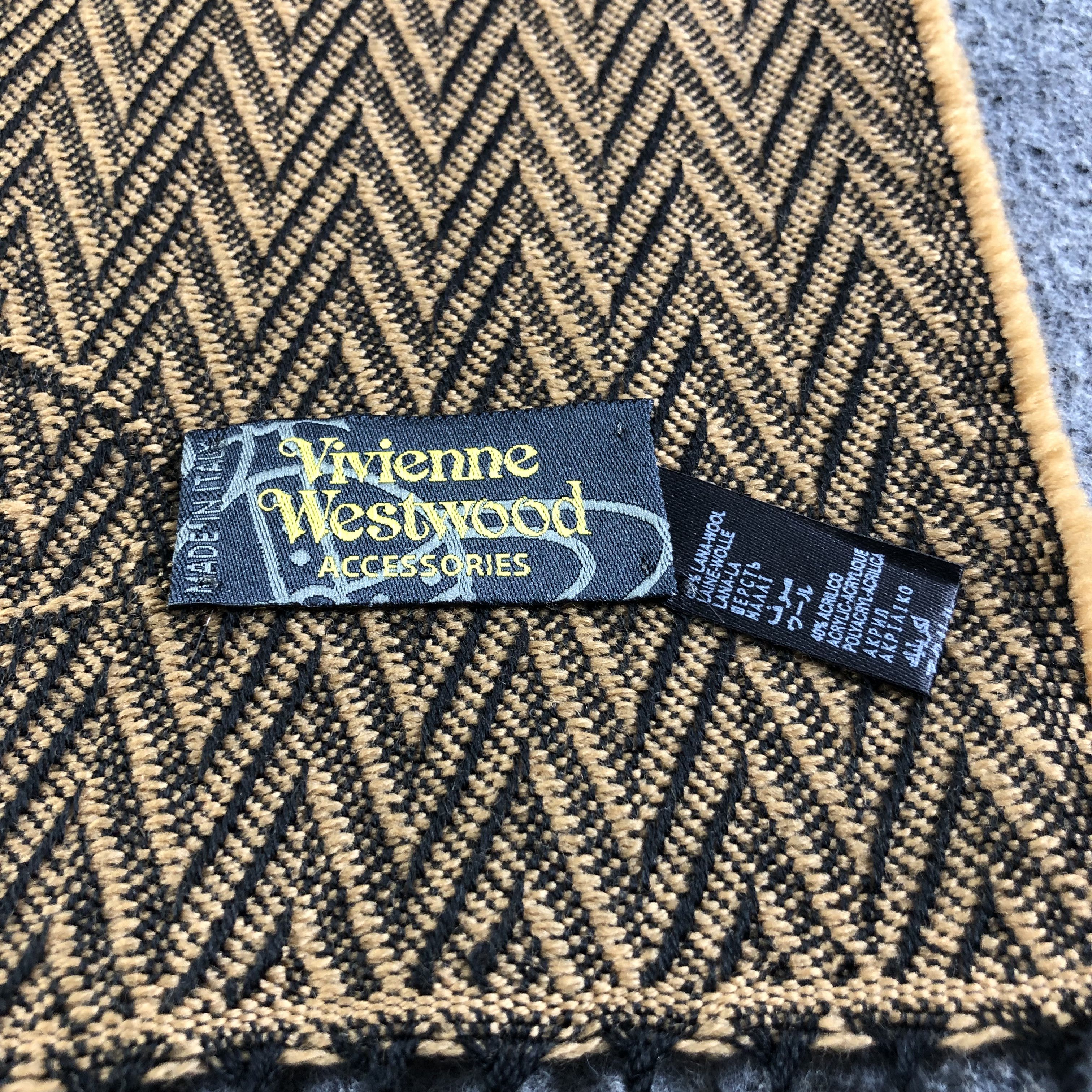 Vivienne Westwood Vivienne Westwood Orbs Wool Scarf Muffler Neckwear V2198 Size ONE SIZE - 7 Thumbnail