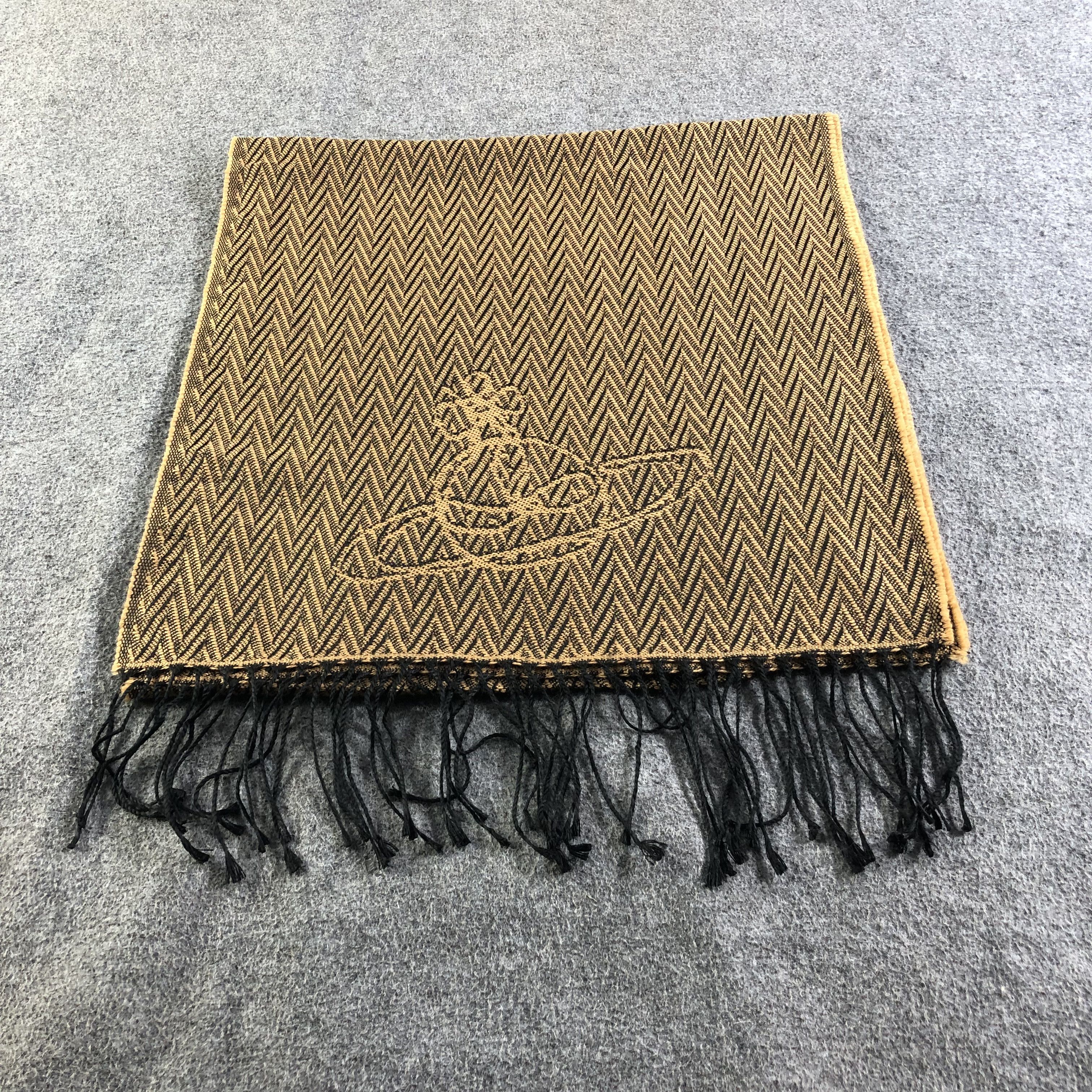 Vivienne Westwood Vivienne Westwood Orbs Wool Scarf Muffler Neckwear V2198 Size ONE SIZE - 3 Thumbnail