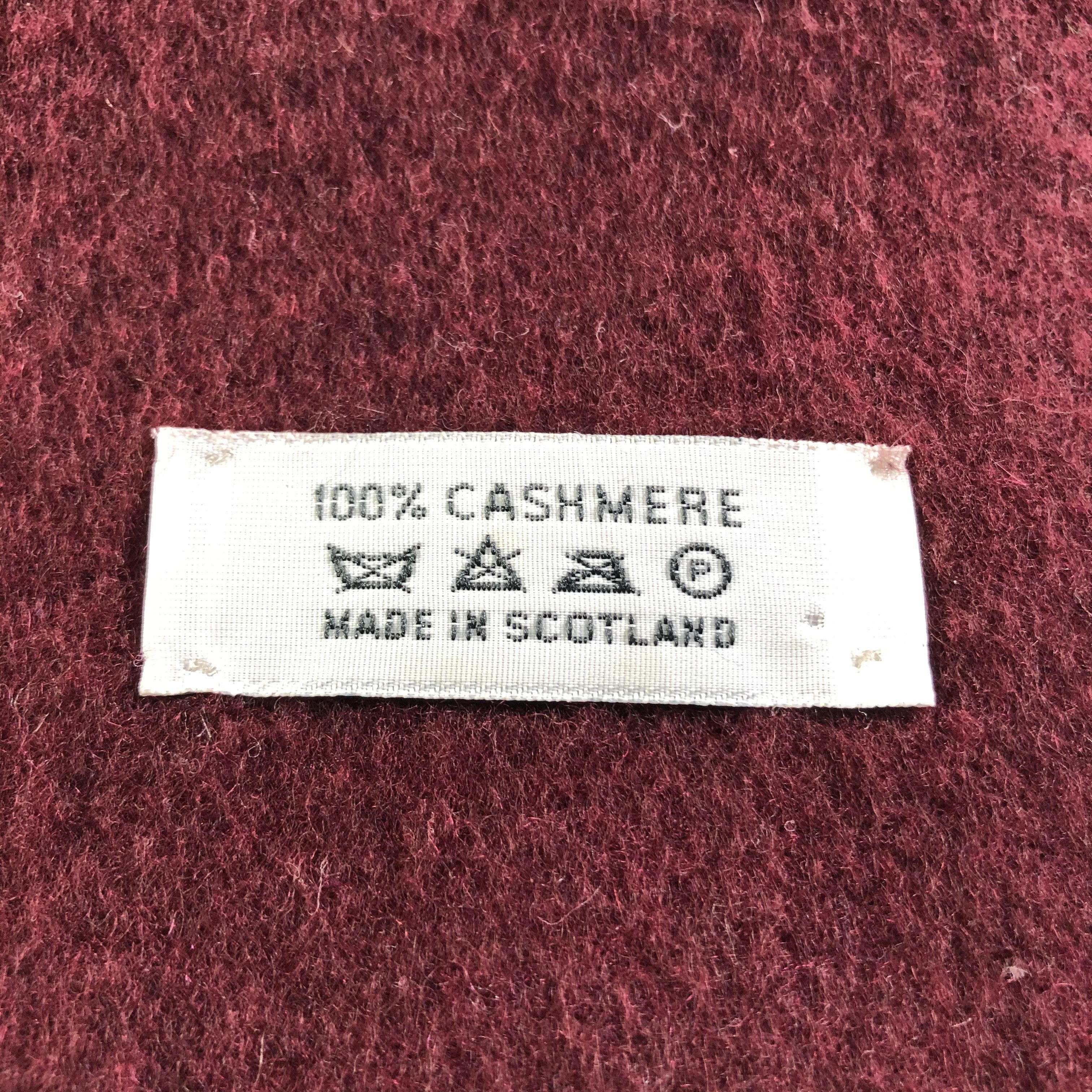 Celine × Vintage Celine Cashmere Scarf Muffler Neckwear V2200 Size ONE SIZE - 5 Thumbnail