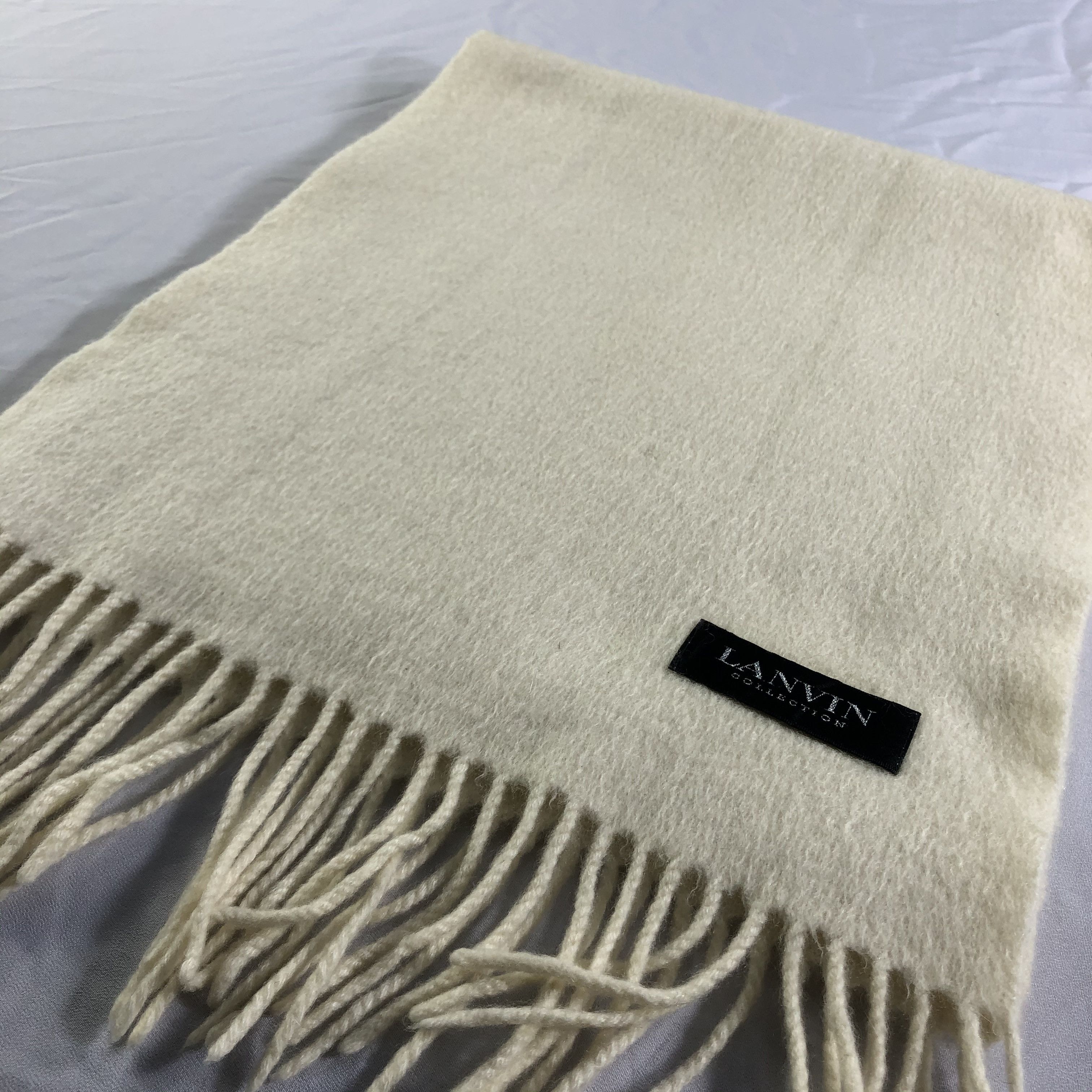 Lanvin Lanvin Cashmere Scarf Muffler Neckwear V2203 Size ONE SIZE - 3 Thumbnail