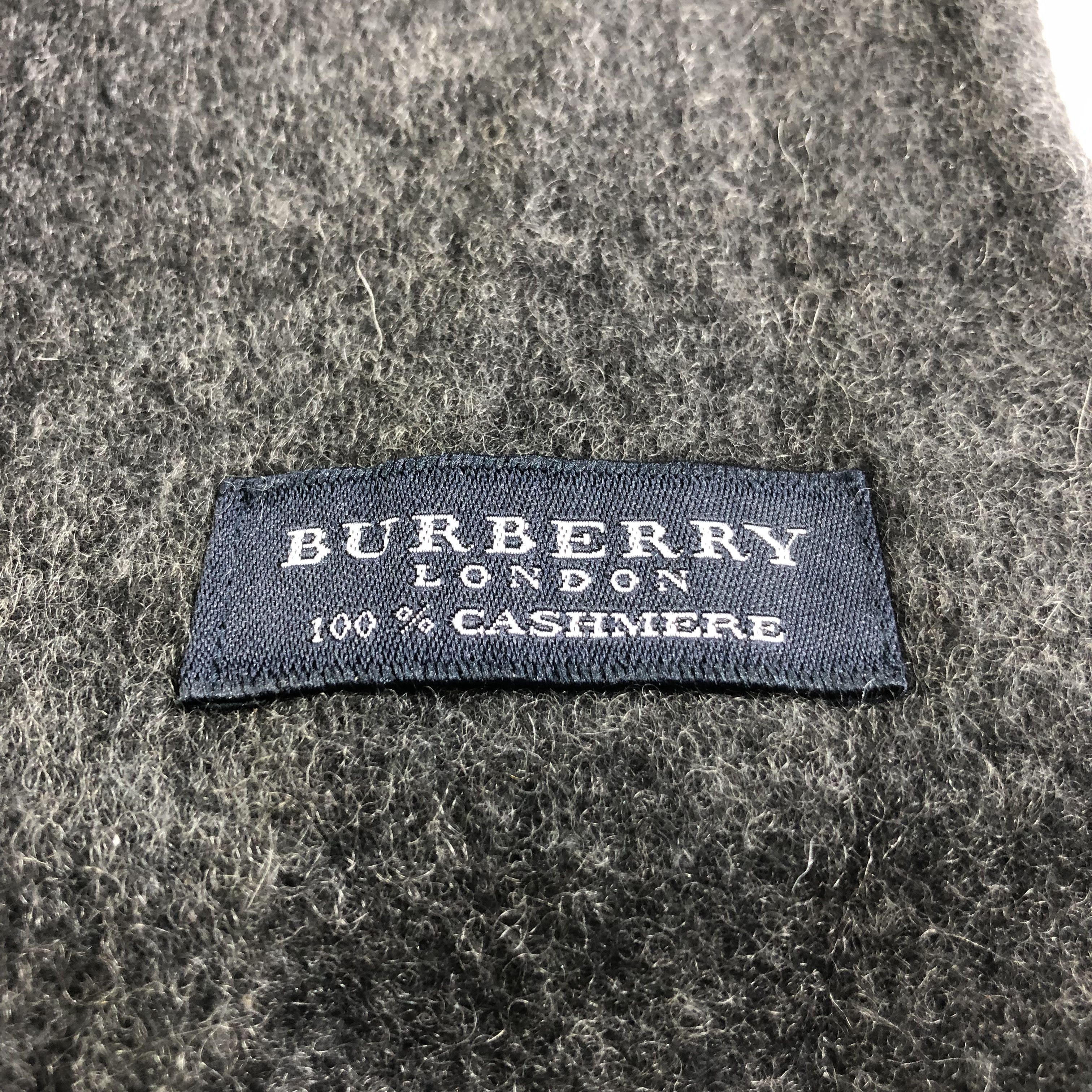 Burberry Burberrys Plain Cashmere Scarf Muffler Neckwear V2213 Size ONE SIZE - 5 Thumbnail