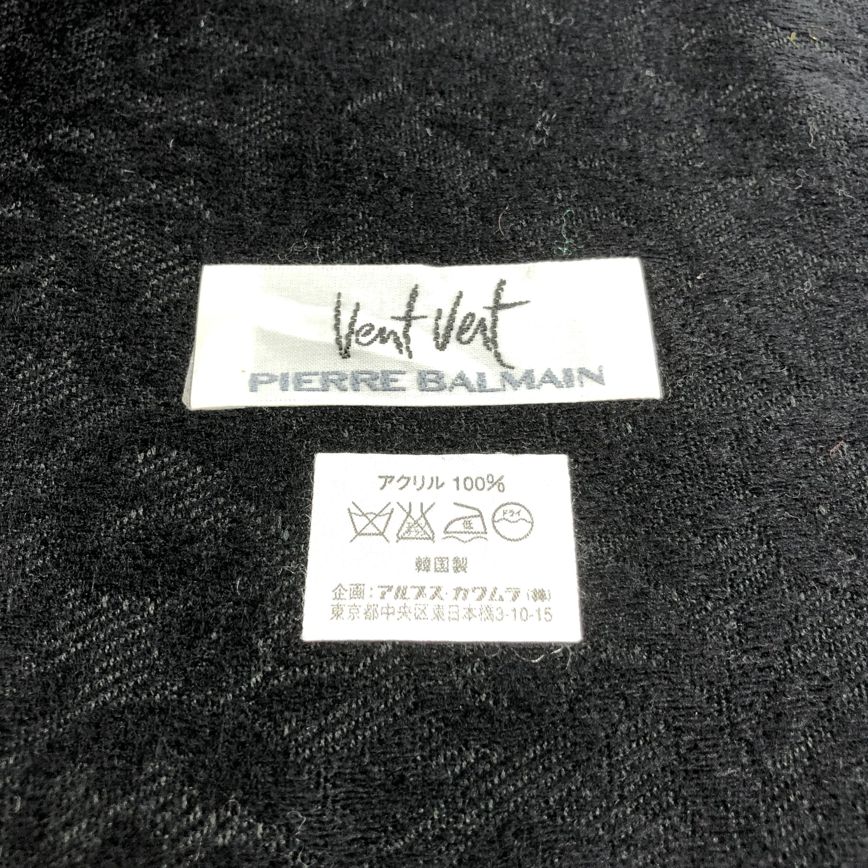 Pierre Balmain × Vintage Pierre Balmain Oversized Scarf Muffler Neckwear V2217 Size ONE SIZE - 3 Thumbnail