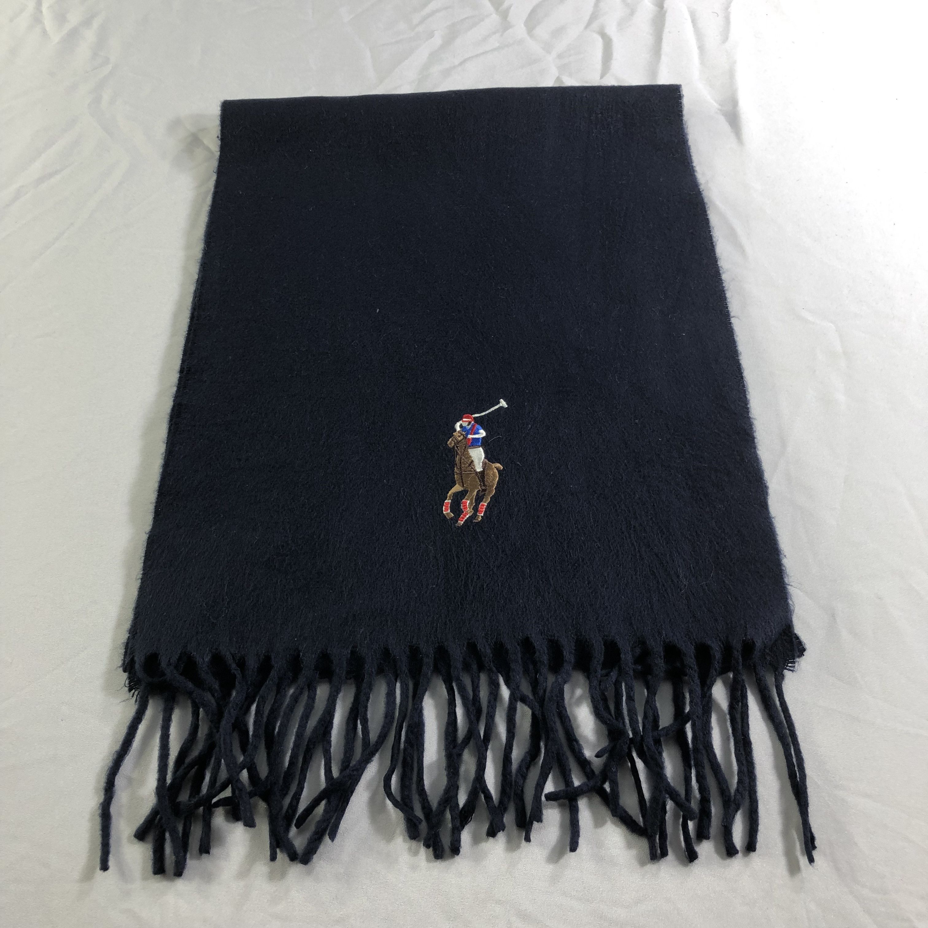 Polo Ralph Lauren Polo Ralph Lauren Wool Scarf Muffler Neckwear V2221 Size ONE SIZE - 1 Thumbnail