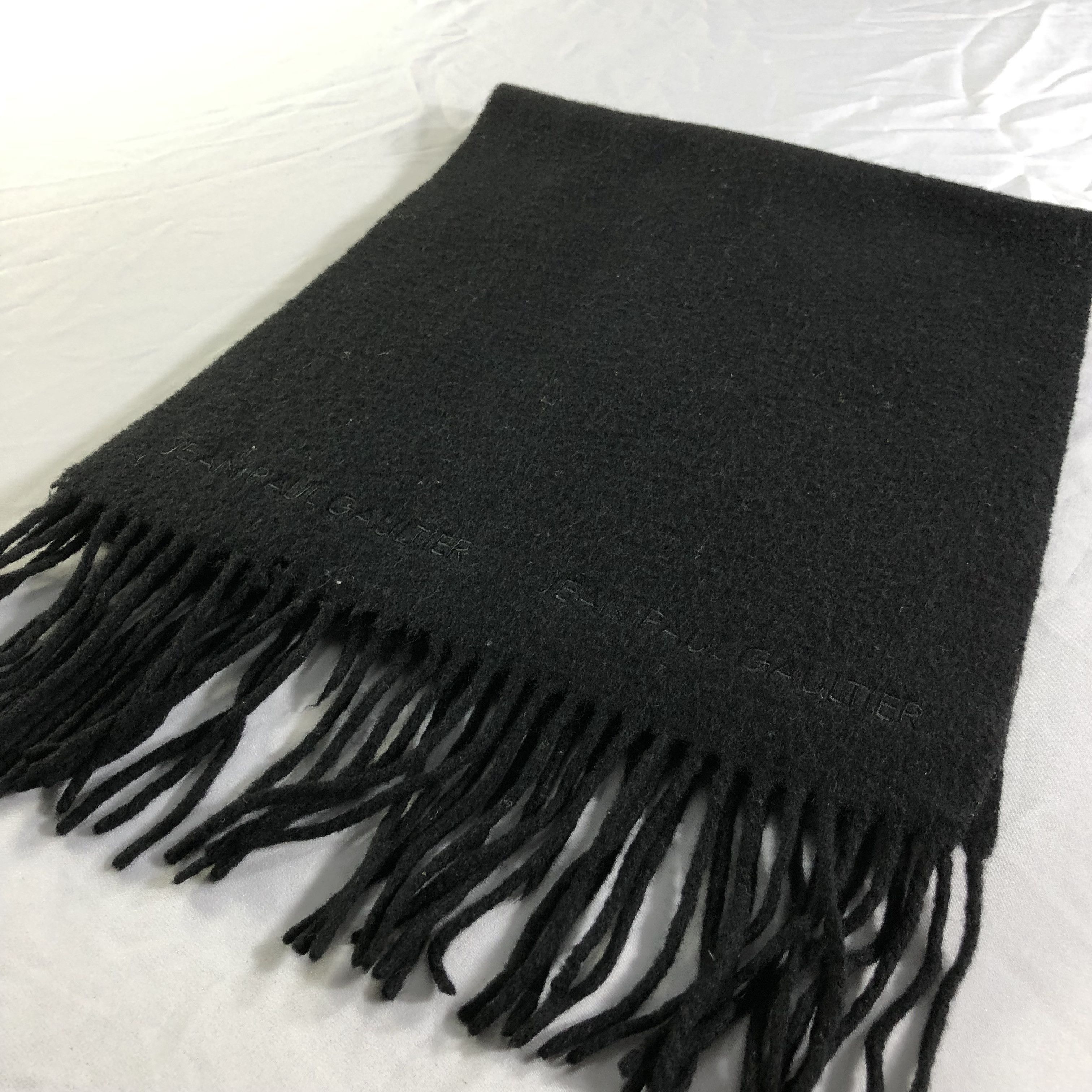 Jean Paul Gaultier Jean Paul Gaultier Wool Scarf Muffler Neckwear V2226 Size ONE SIZE - 3 Thumbnail
