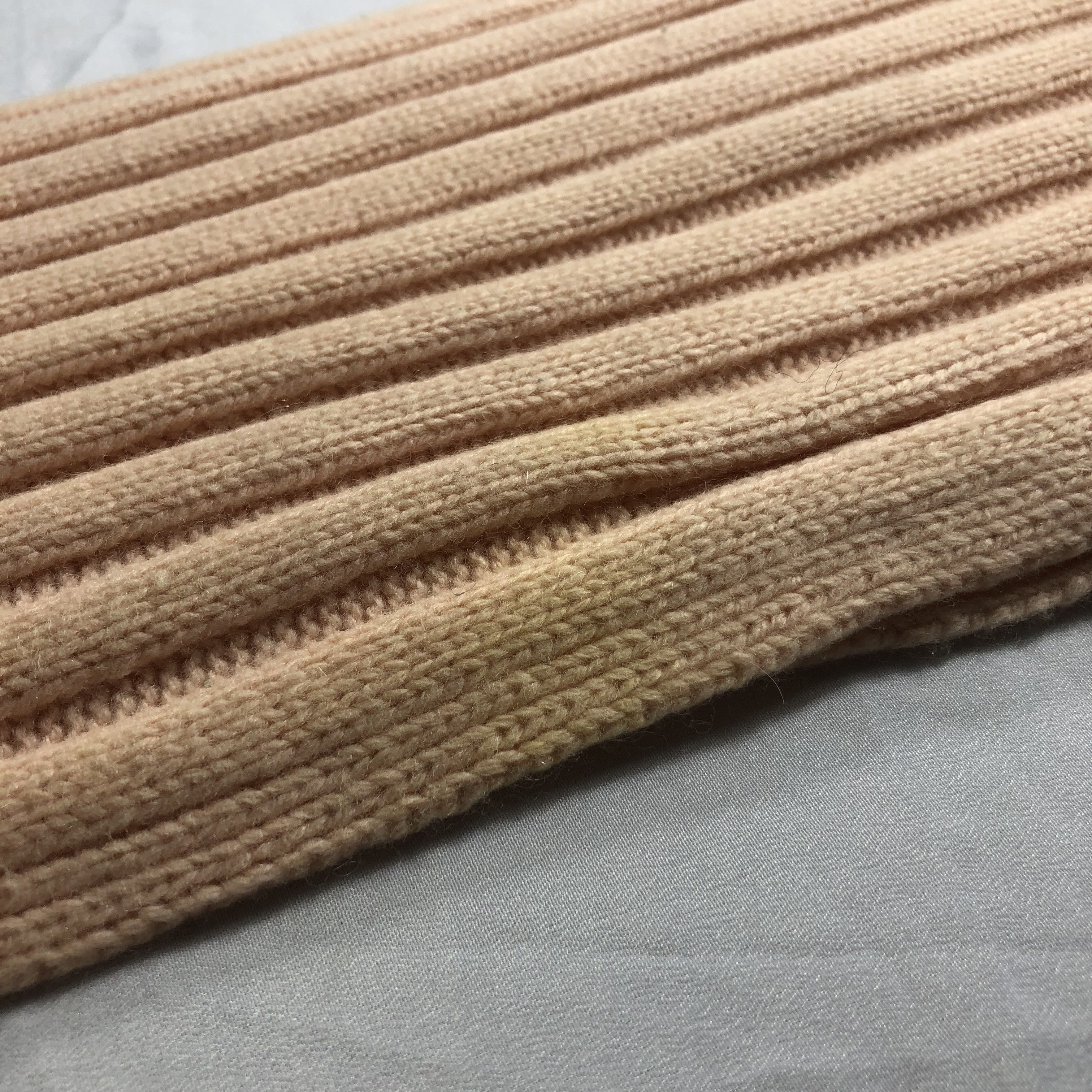 Burberry Burberrys Pleated Knit Wool Scarf Muffler Neckwear V2230 Size ONE SIZE - 9 Thumbnail