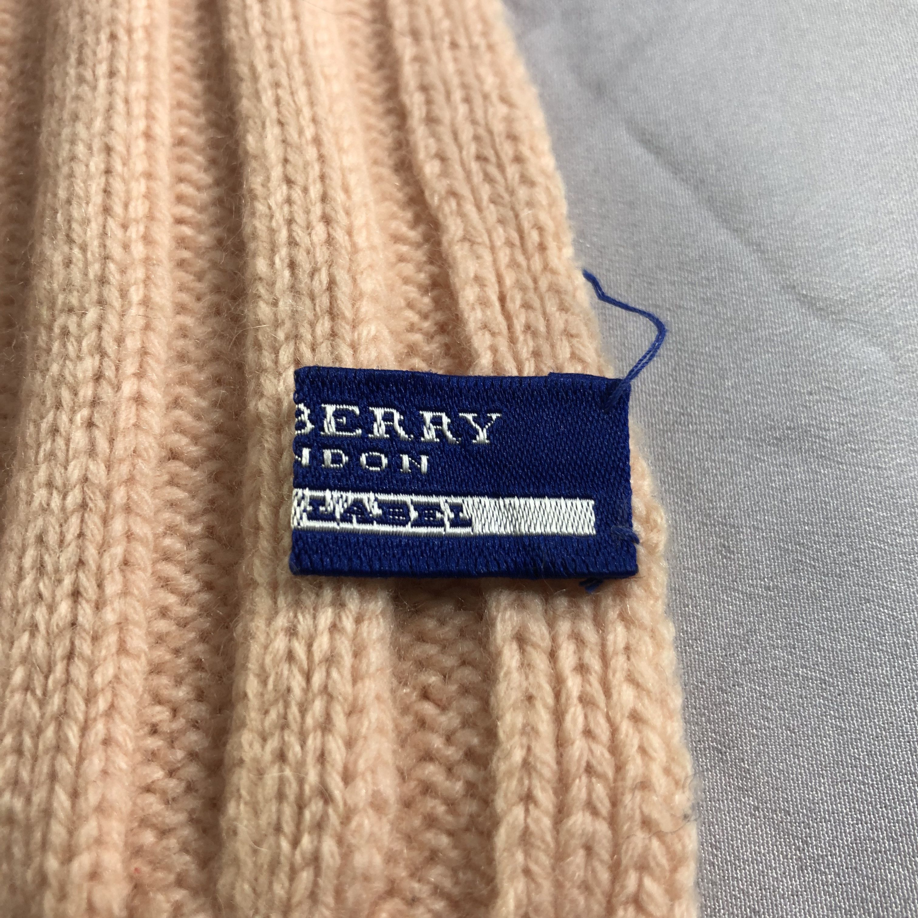 Burberry Burberrys Pleated Knit Wool Scarf Muffler Neckwear V2230 Size ONE SIZE - 6 Thumbnail
