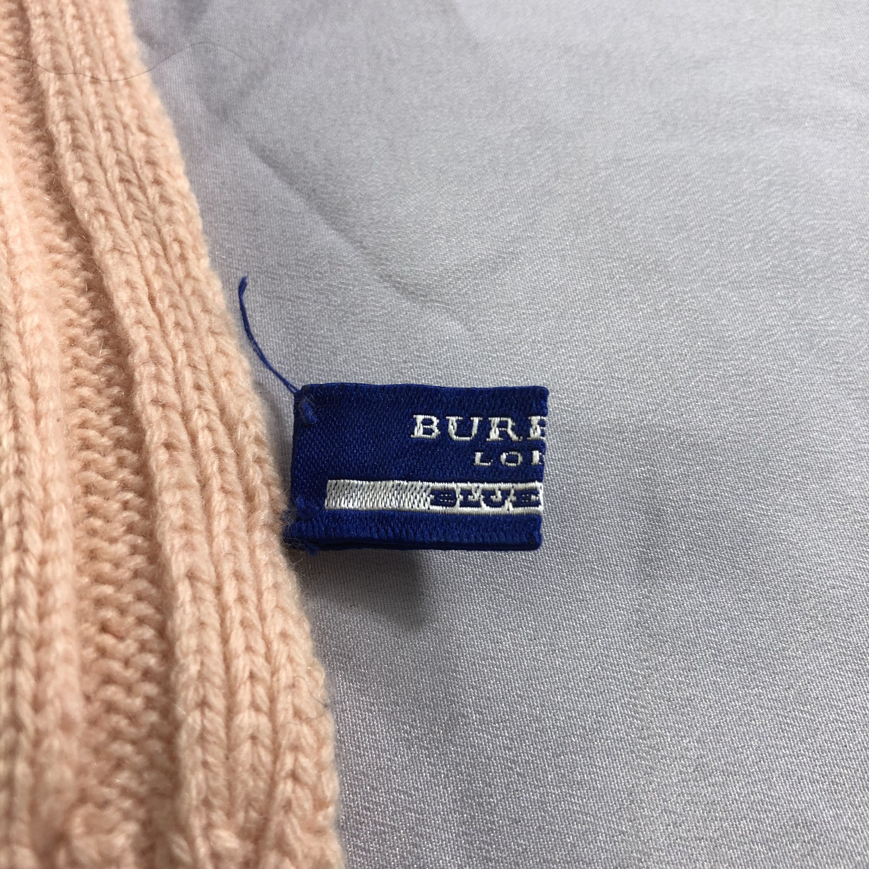 Burberry Burberrys Pleated Knit Wool Scarf Muffler Neckwear V2230 Size ONE SIZE - 5 Thumbnail