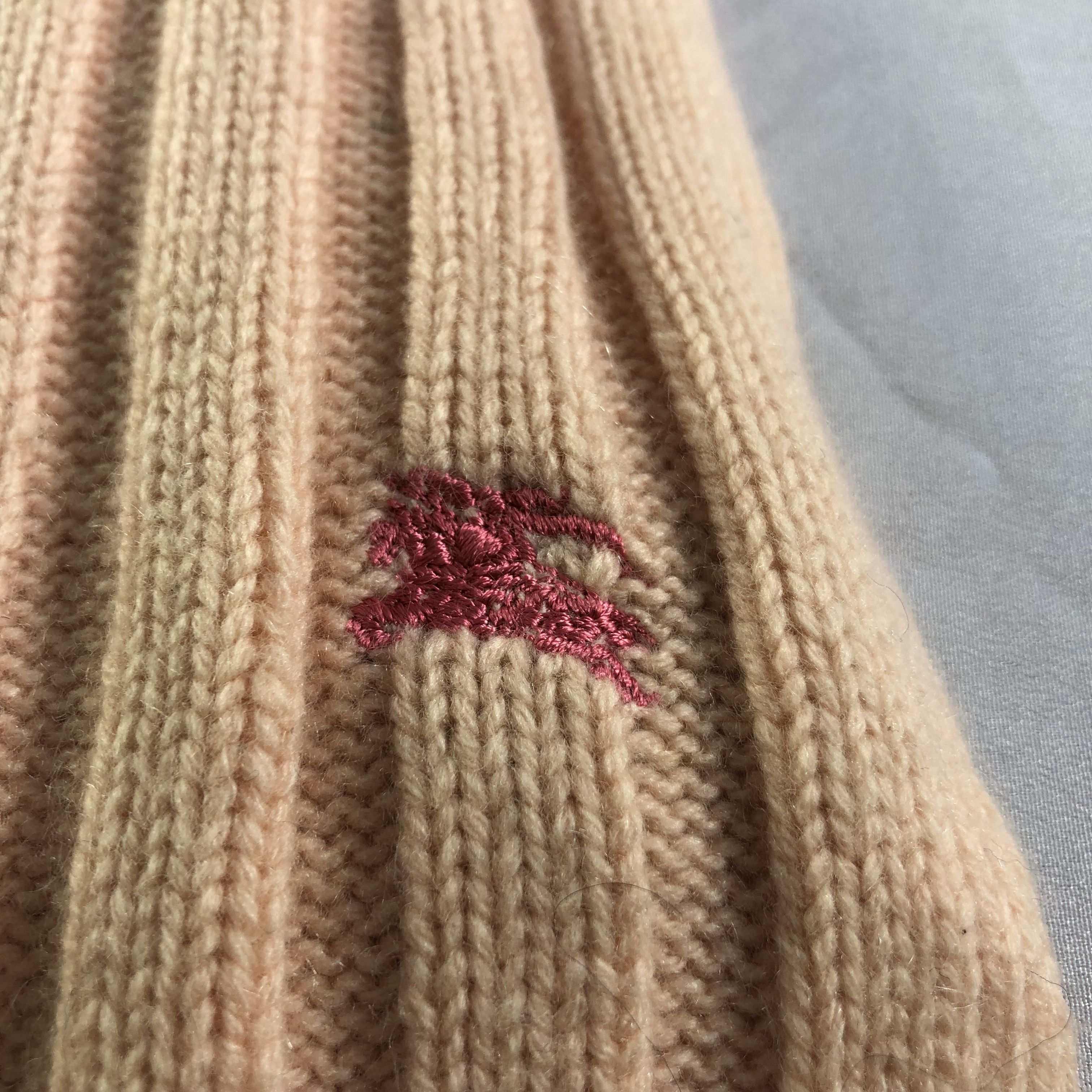 Burberry Burberrys Pleated Knit Wool Scarf Muffler Neckwear V2230 Size ONE SIZE - 4 Thumbnail