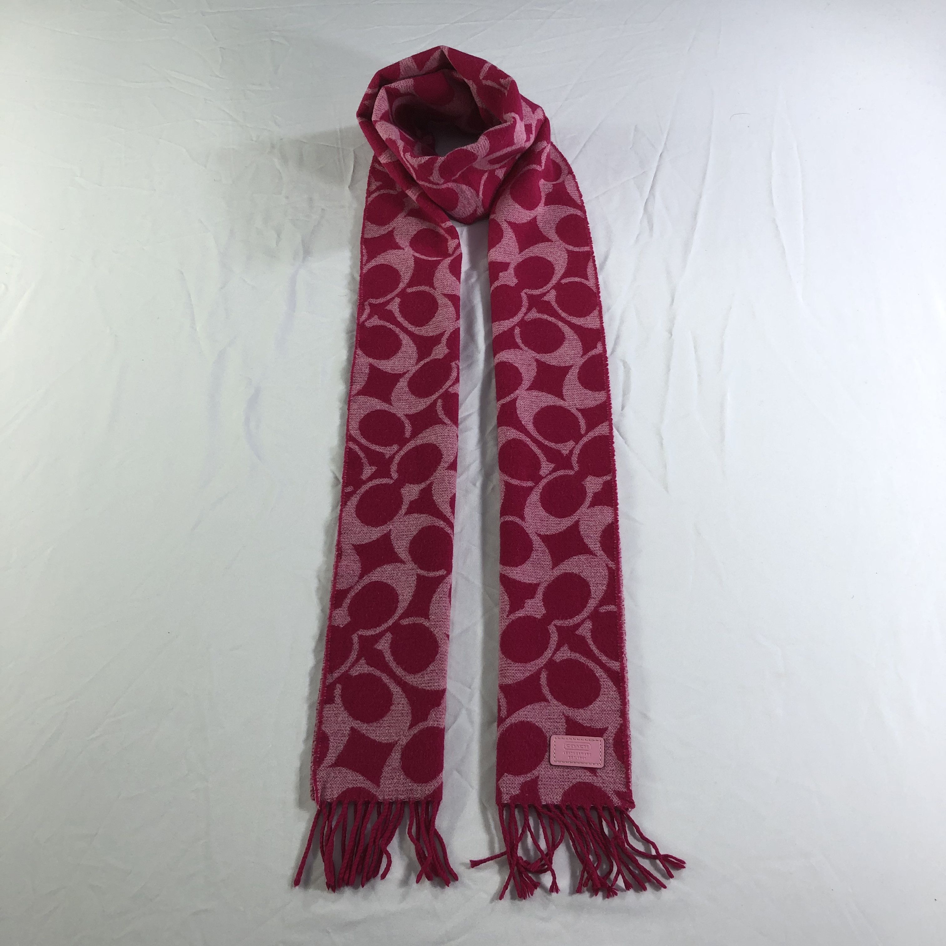 Coach × Vintage Coach Logomania Wool Scarf Muffler Neckwear