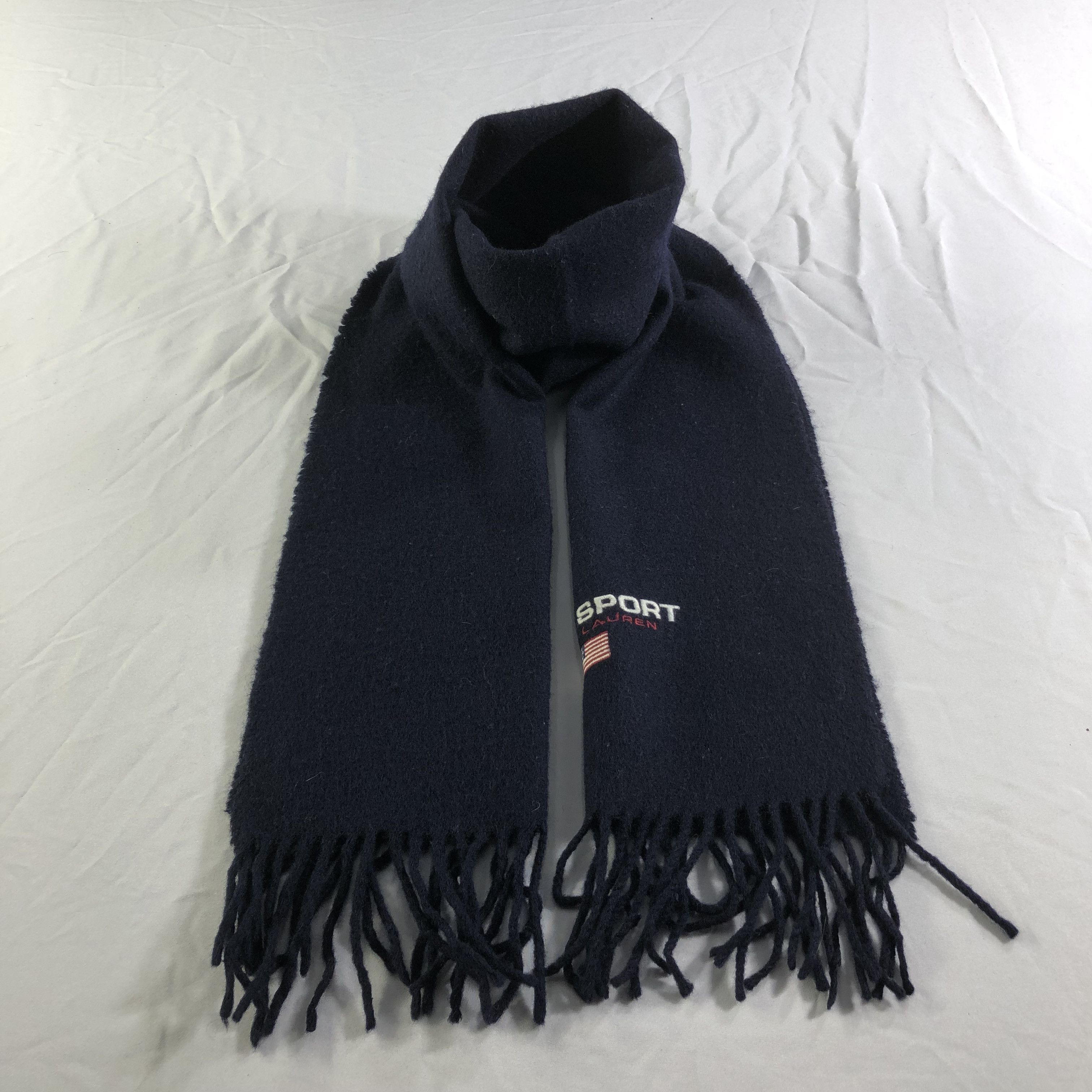 Polo Ralph Lauren Polo Ralph Lauren Wool Scarf Muffler Neckwear V2236 Size ONE SIZE - 1 Thumbnail