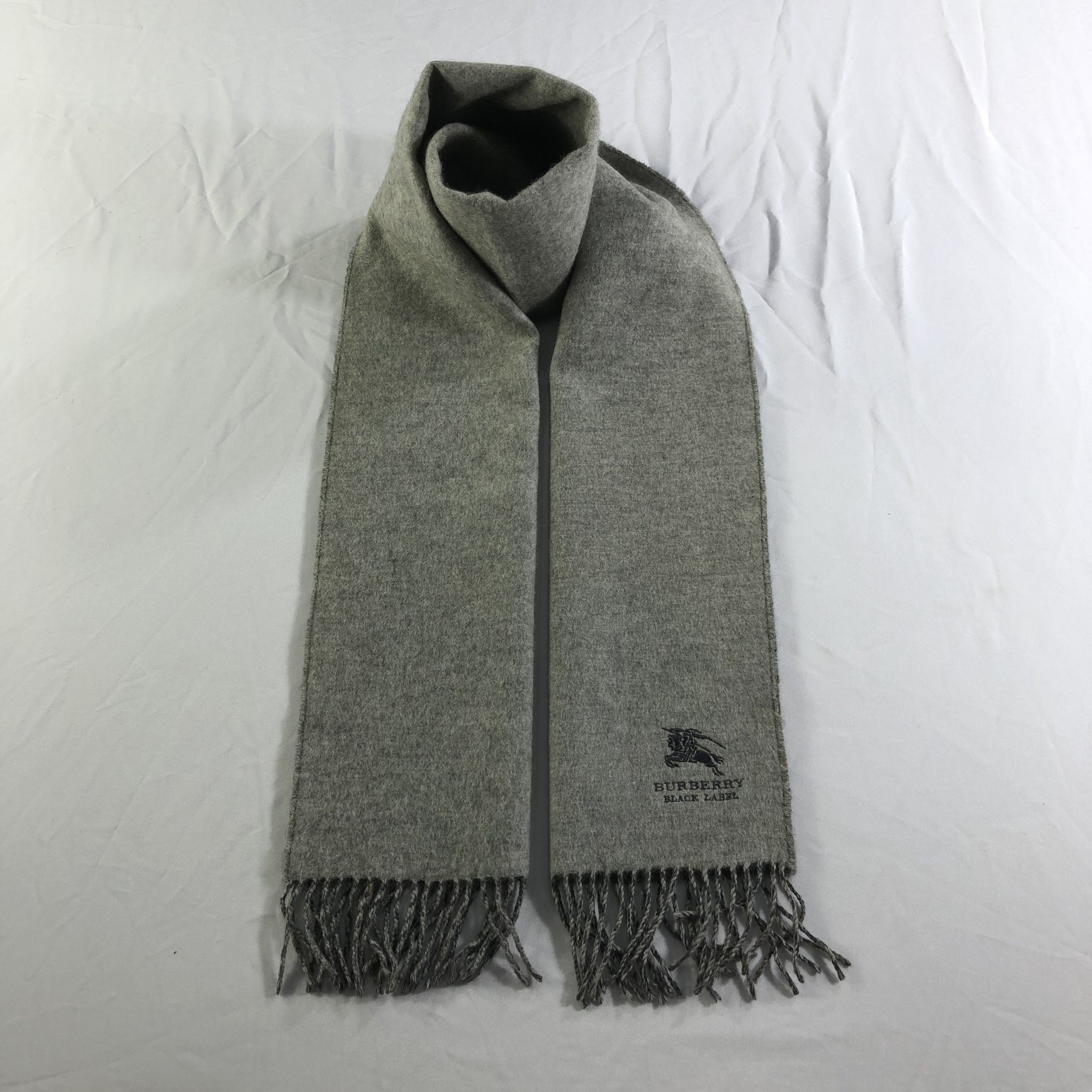 Burberry Burberrys Black Label Wool/Cashmere Scarf Muffler V2237 Size ONE SIZE - 1 Thumbnail