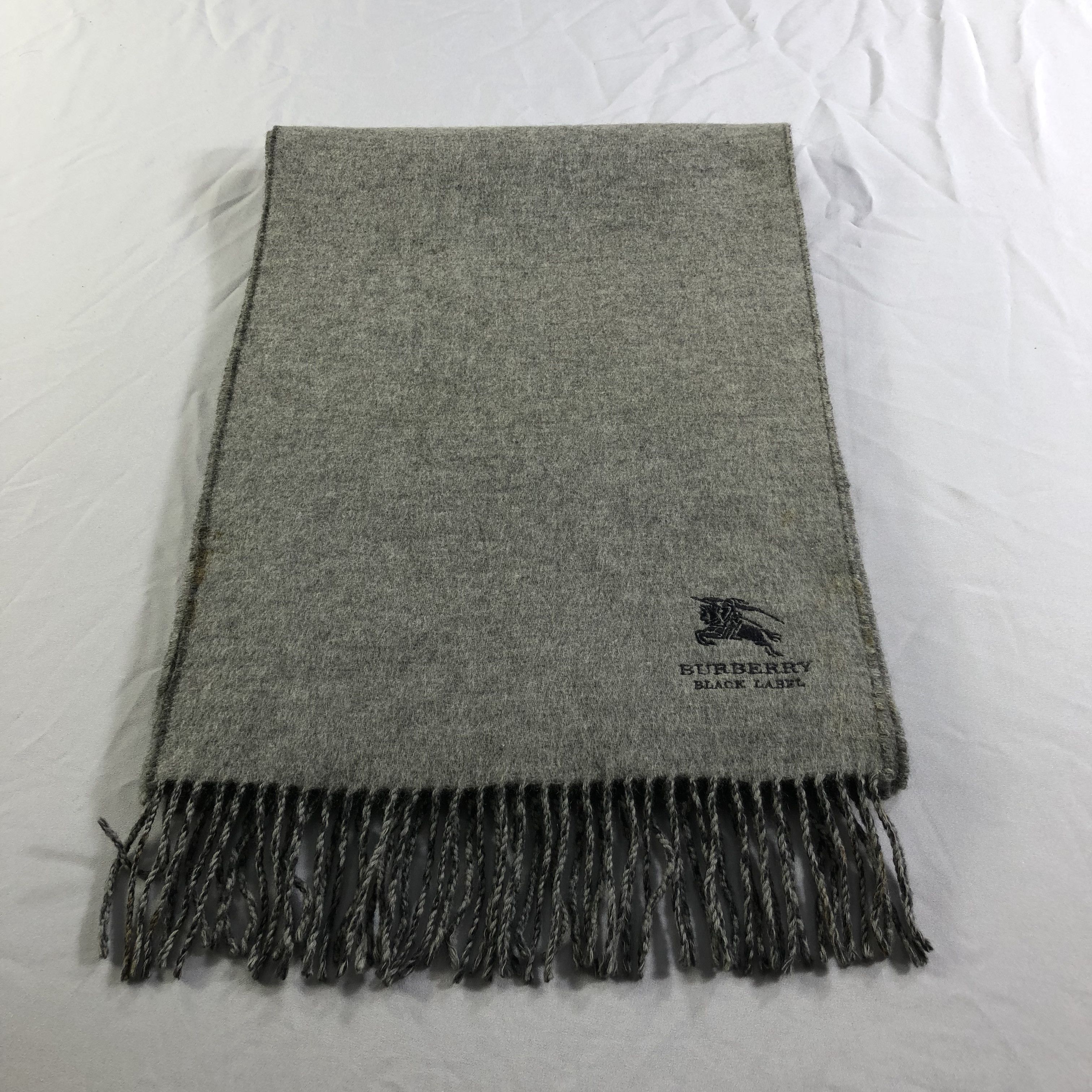 Burberry Burberrys Black Label Wool/Cashmere Scarf Muffler V2237 Size ONE SIZE - 2 Thumbnail