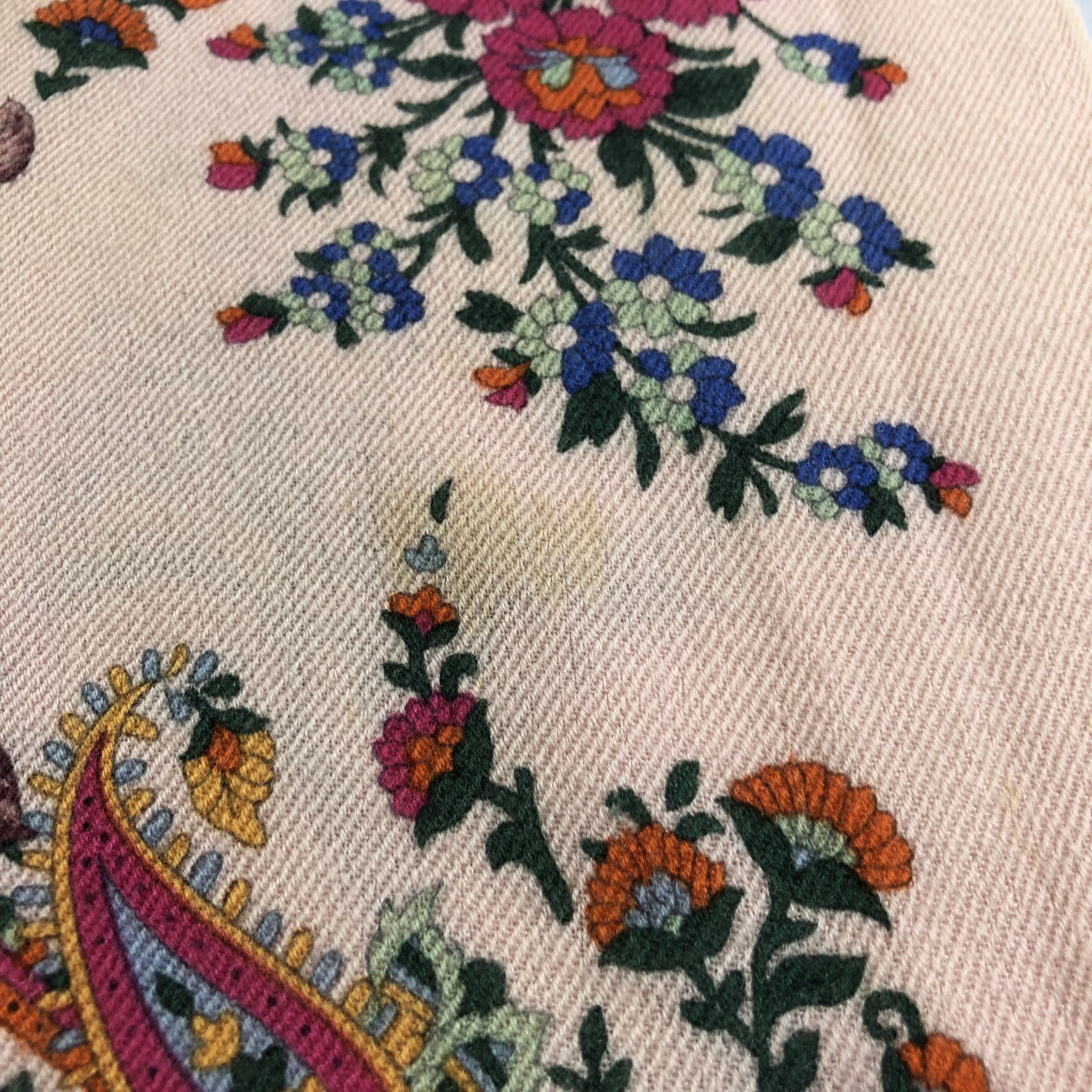 Leonard Paris Leonard Floral Wool Scarf Muffler Mantilla Stole V2244 Size ONE SIZE - 11 Thumbnail
