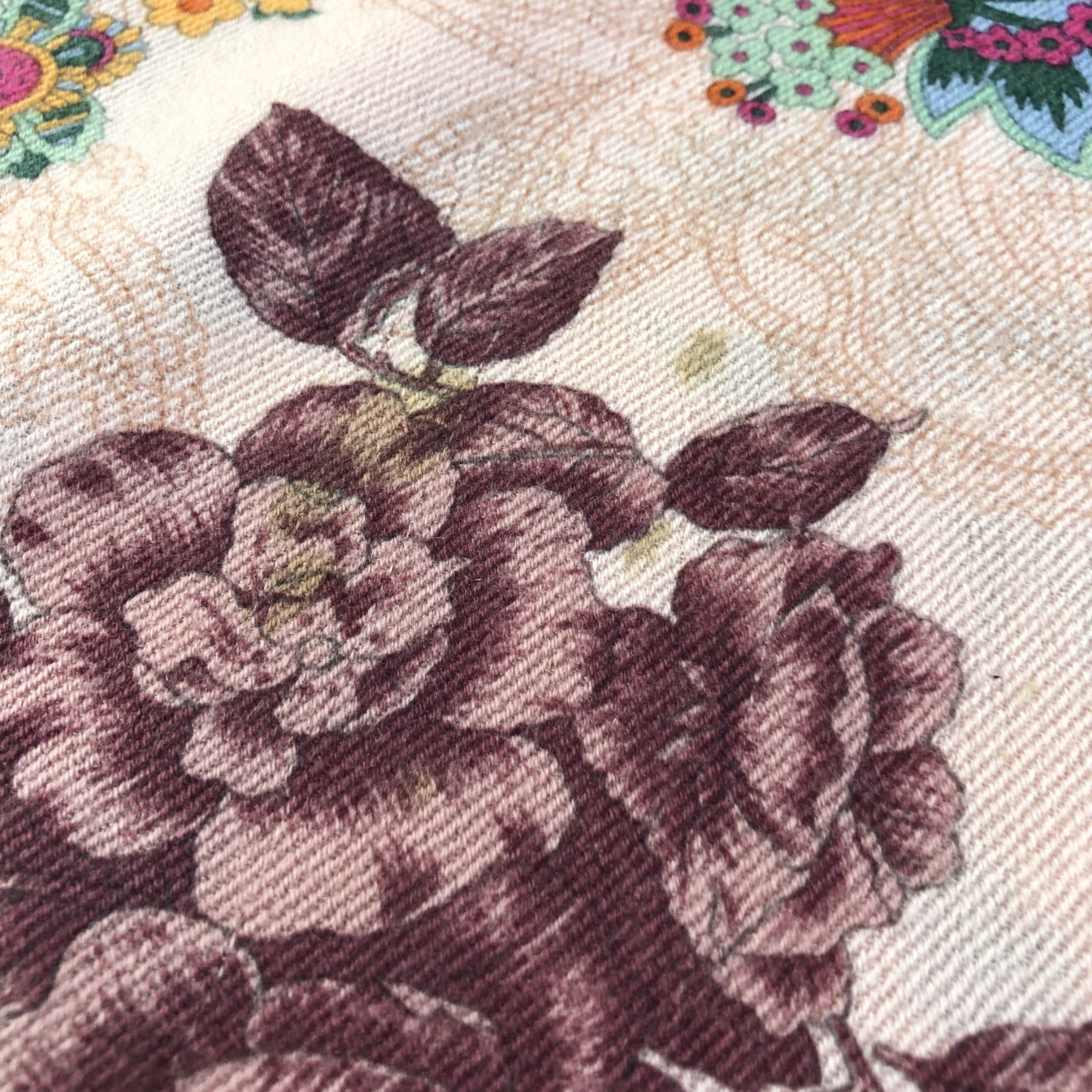 Leonard Paris Leonard Floral Wool Scarf Muffler Mantilla Stole V2244 Size ONE SIZE - 8 Thumbnail