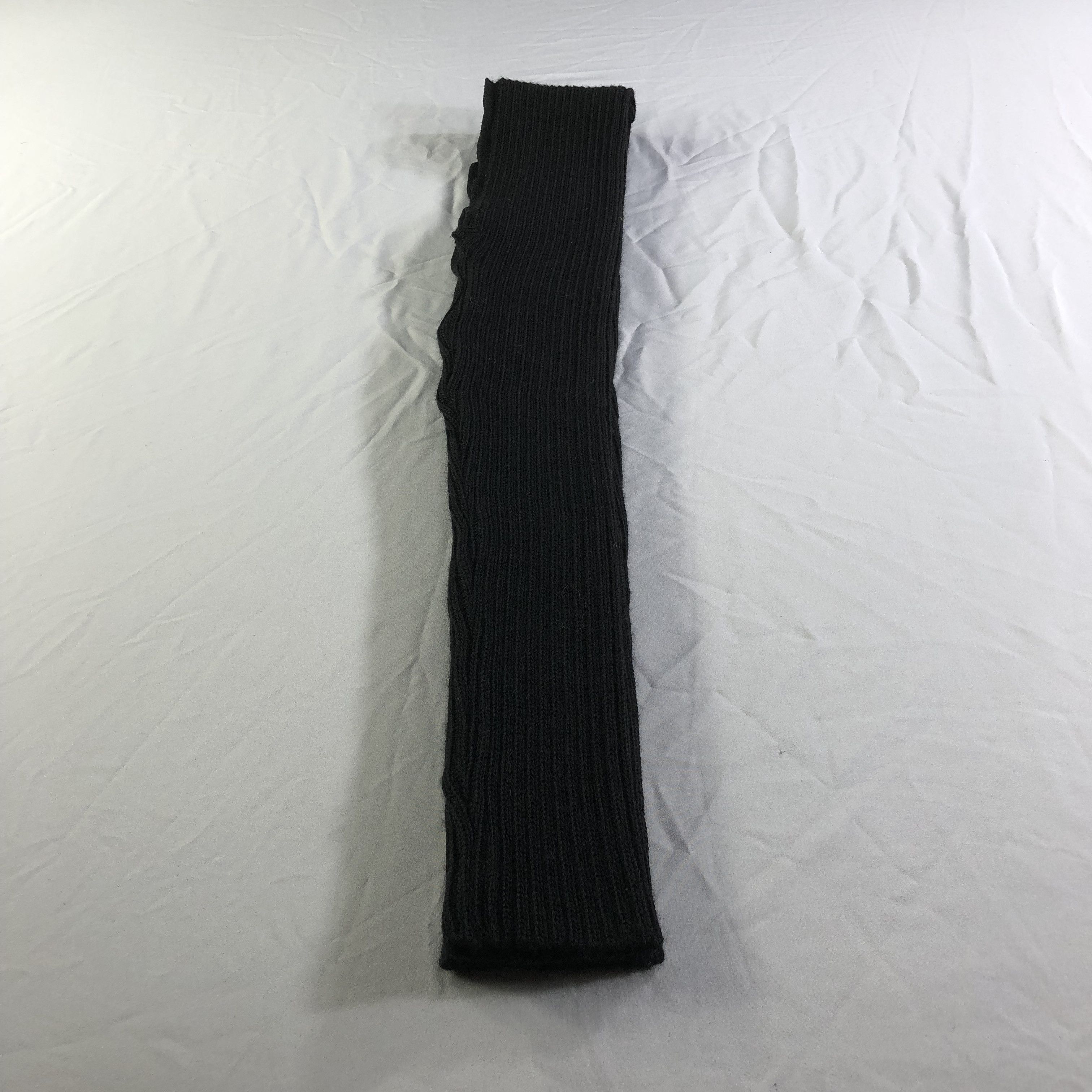 Comme des Garcons Junya Watanabe Black Knit Wool Scarf Muffler Neckwear V2256 Size ONE SIZE - 2 Thumbnail