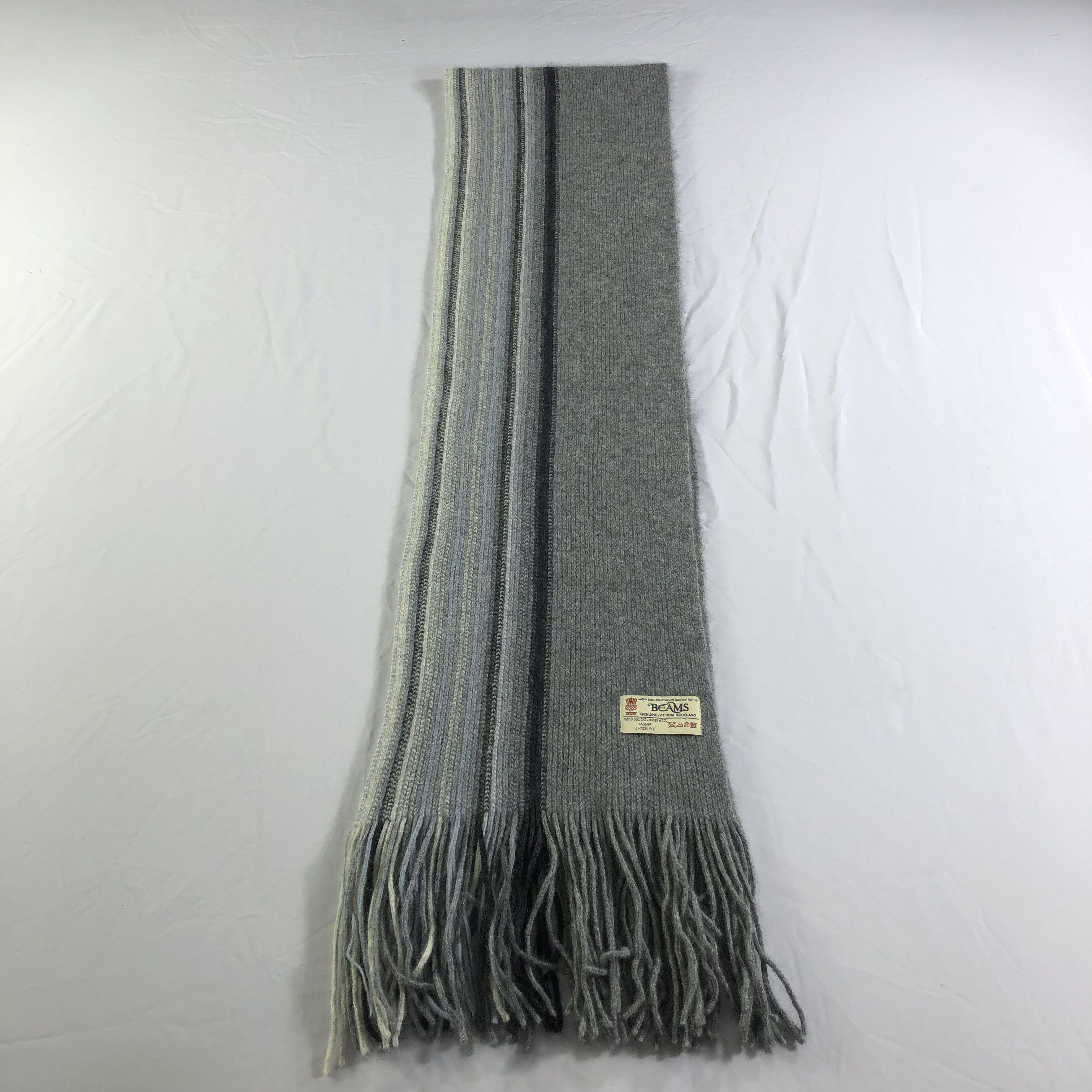 Beams Plus Beams Knit Wool Scarf Muffler Neckwear V2261 Size ONE SIZE - 2 Thumbnail