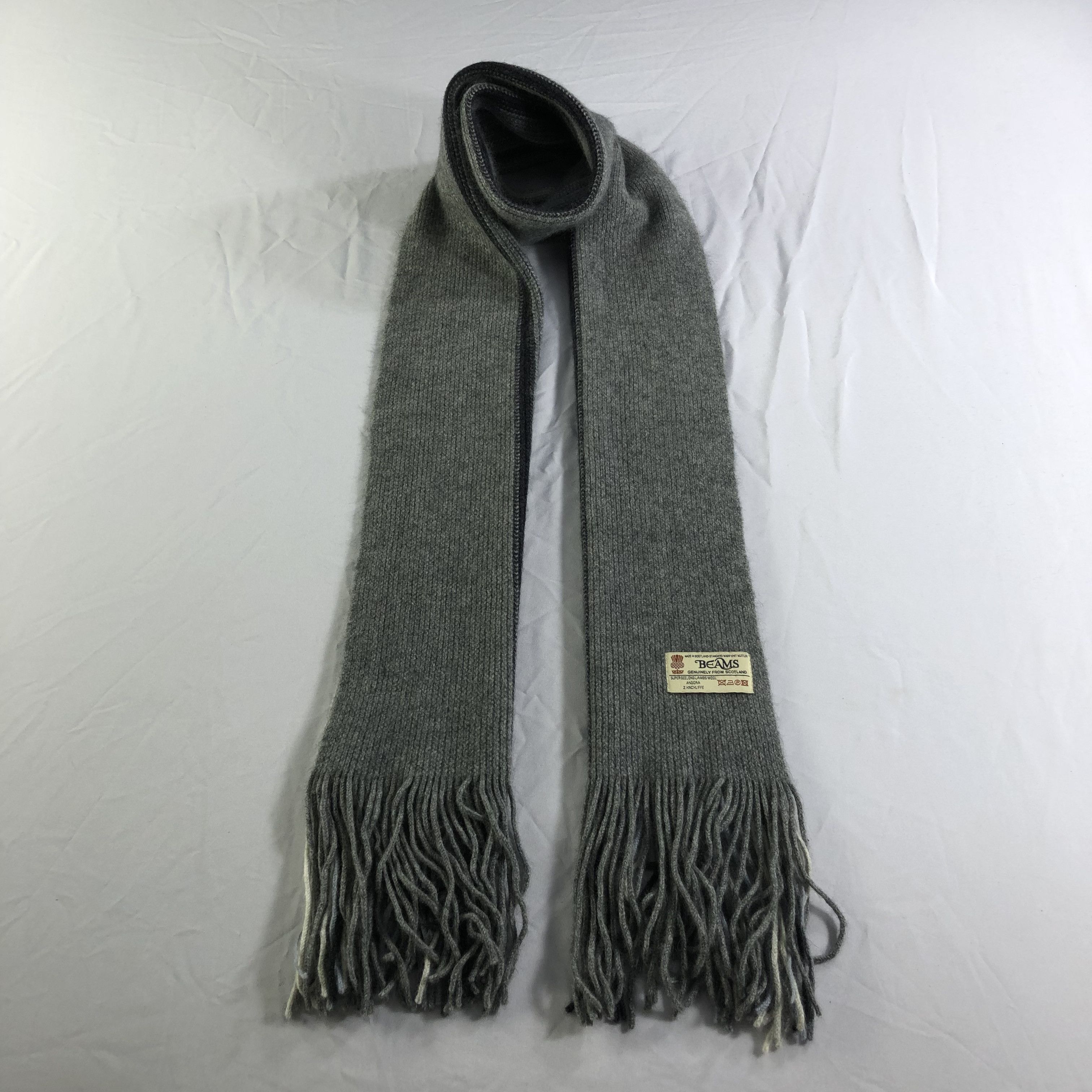 Beams Knit Wool Scarf Muffler Neckwear V2261