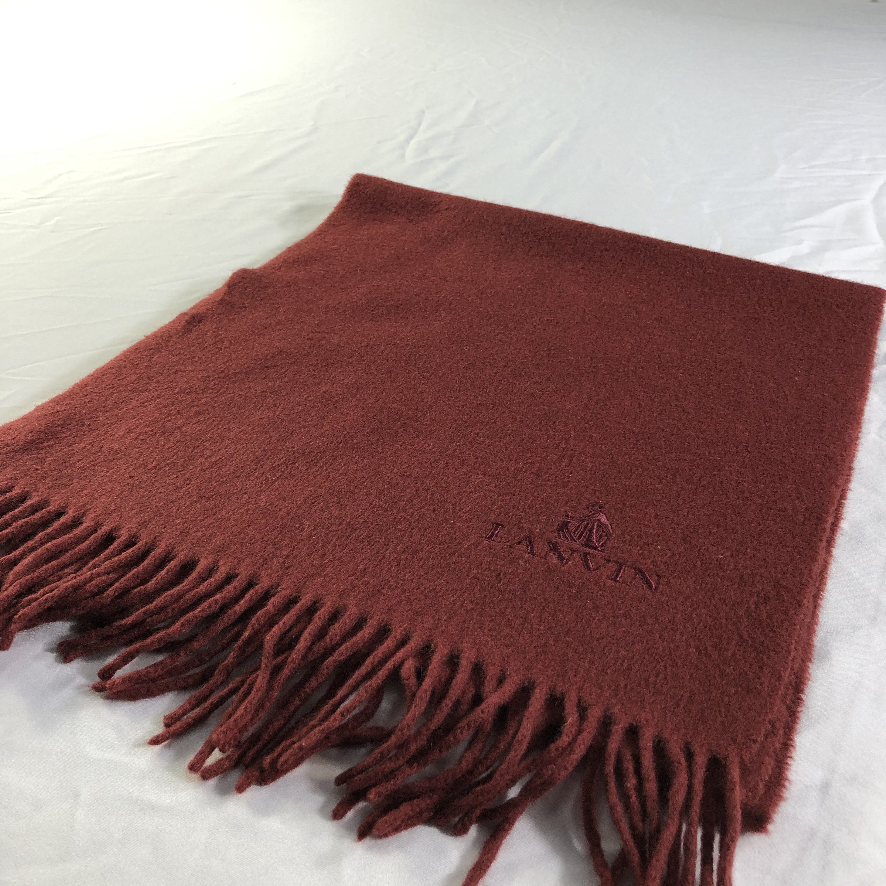 Lanvin Lanvin Cashmere Scarf Muffler Neckwear V2279 Size ONE SIZE - 4 Thumbnail