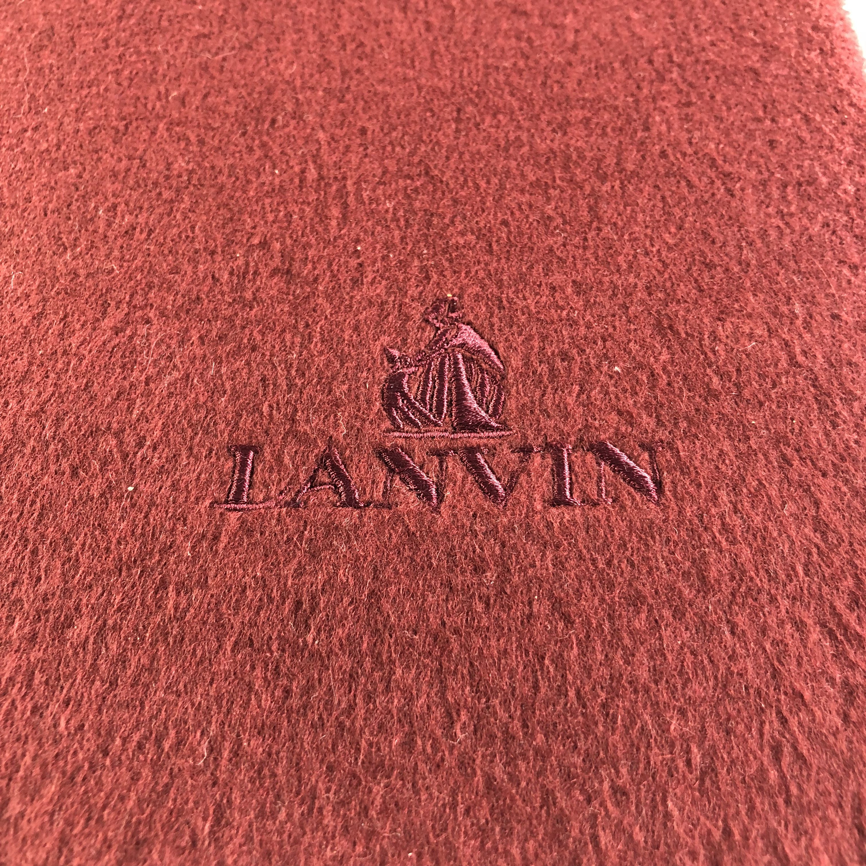 Lanvin Lanvin Cashmere Scarf Muffler Neckwear V2279 Size ONE SIZE - 5 Thumbnail
