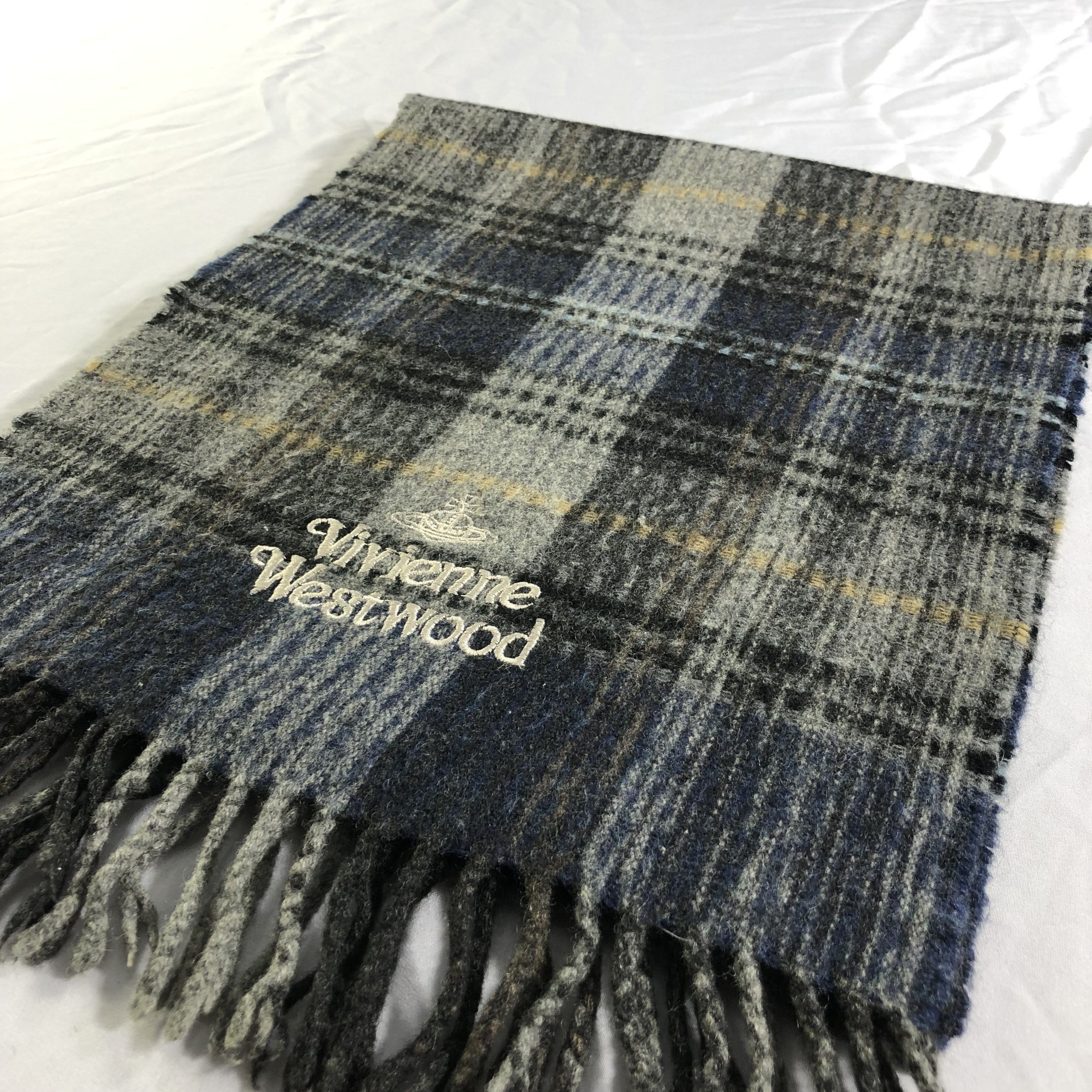 Vivienne Westwood Vivienne Westwood Tartan Wool Scarf Muffler Neckwear V2285 Size ONE SIZE - 3 Thumbnail
