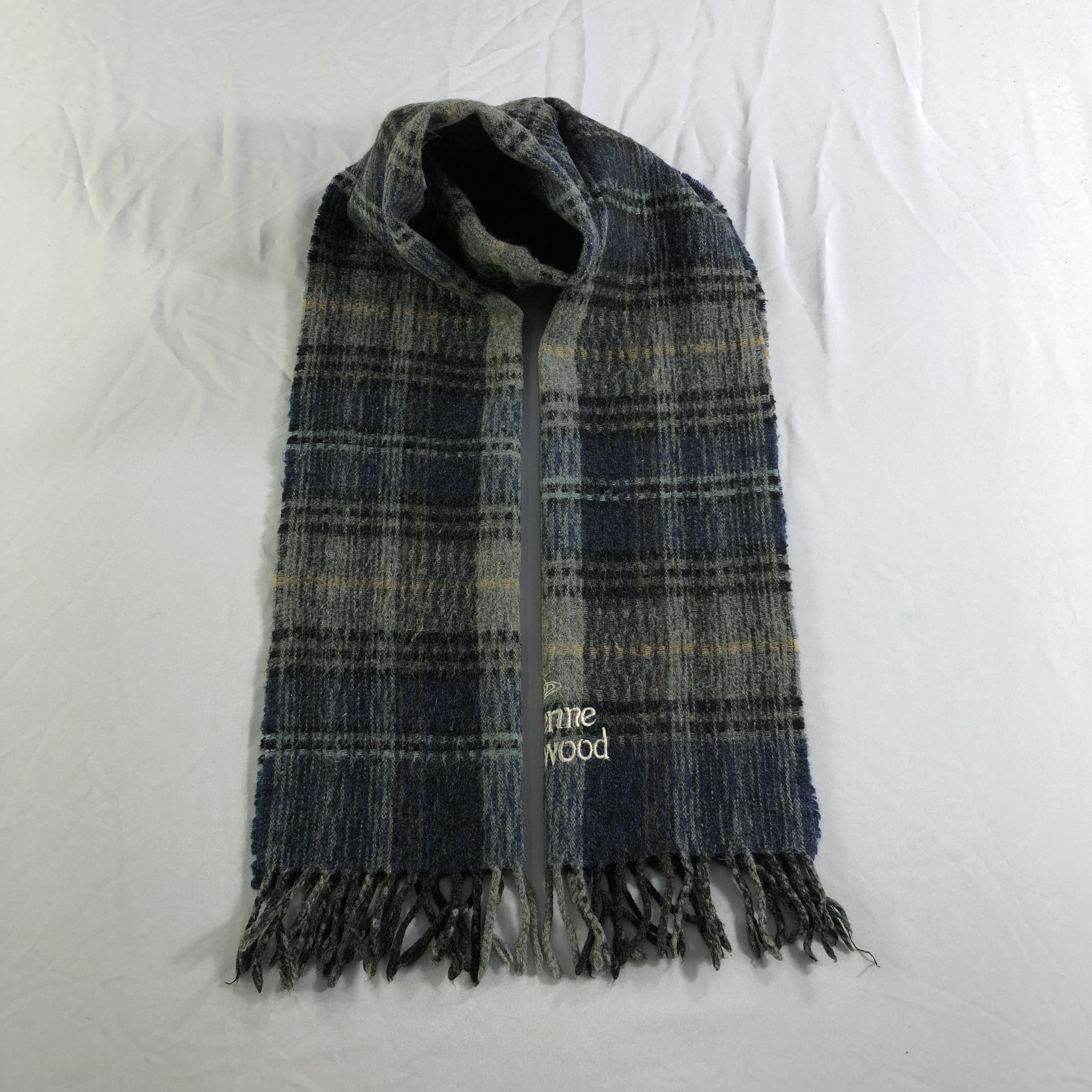Vivienne Westwood Vivienne Westwood Tartan Wool Scarf Muffler Neckwear V2285 Size ONE SIZE - 1 Thumbnail
