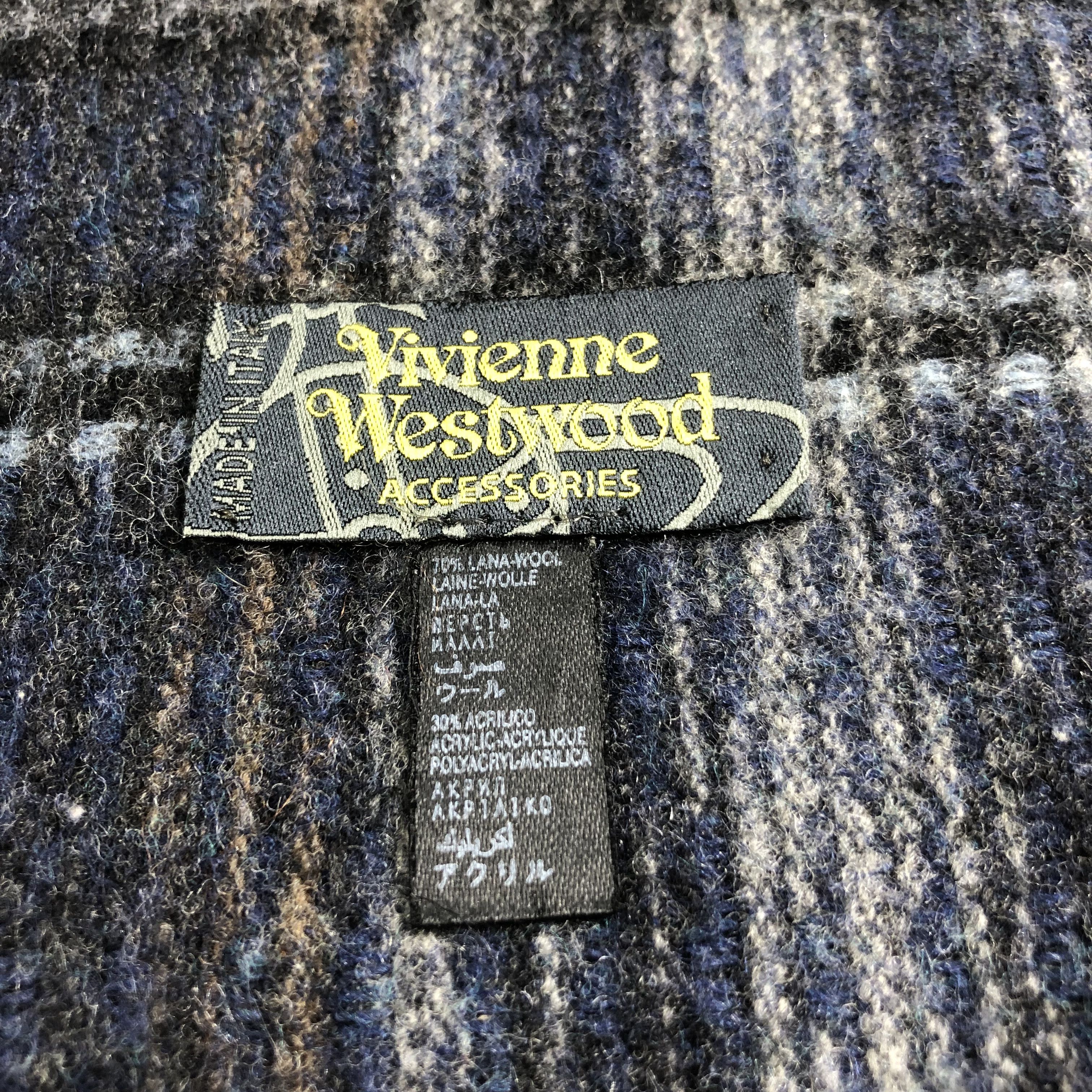 Vivienne Westwood Vivienne Westwood Tartan Wool Scarf Muffler Neckwear V2285 Size ONE SIZE - 5 Thumbnail