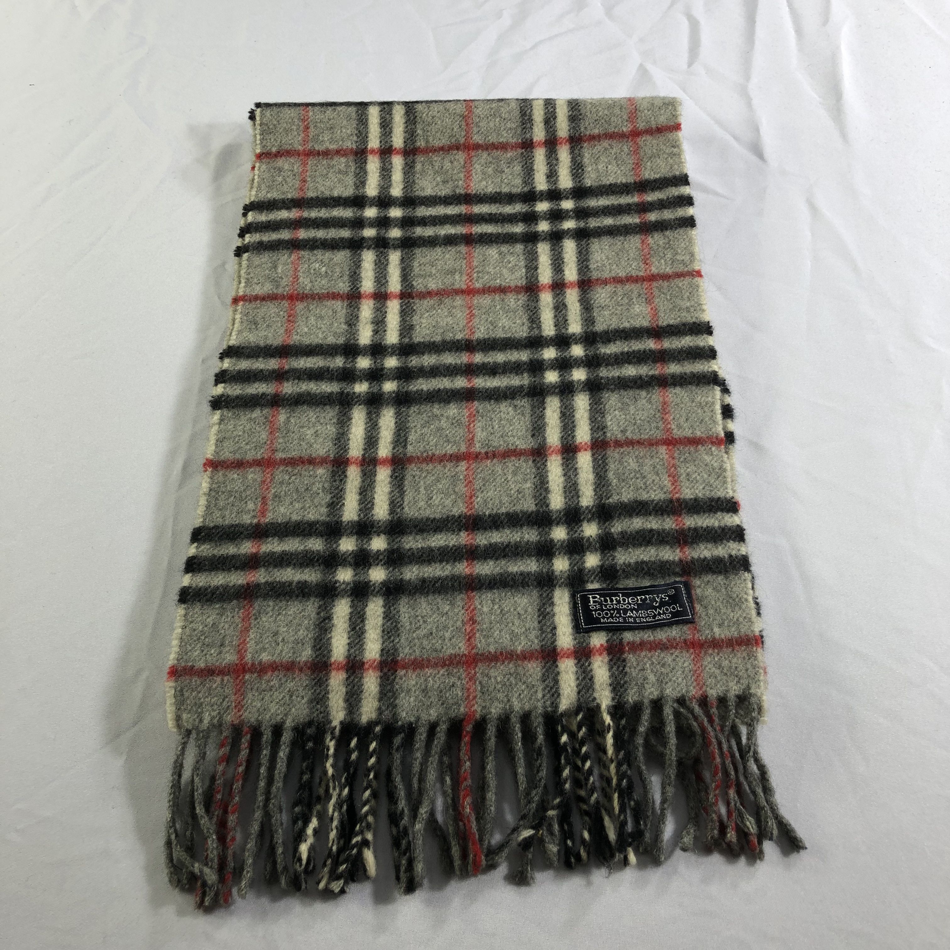 Burberry Burberrys Nova Check Wool Scarf Muffler Neckwear V2292 Size ONE SIZE - 2 Thumbnail