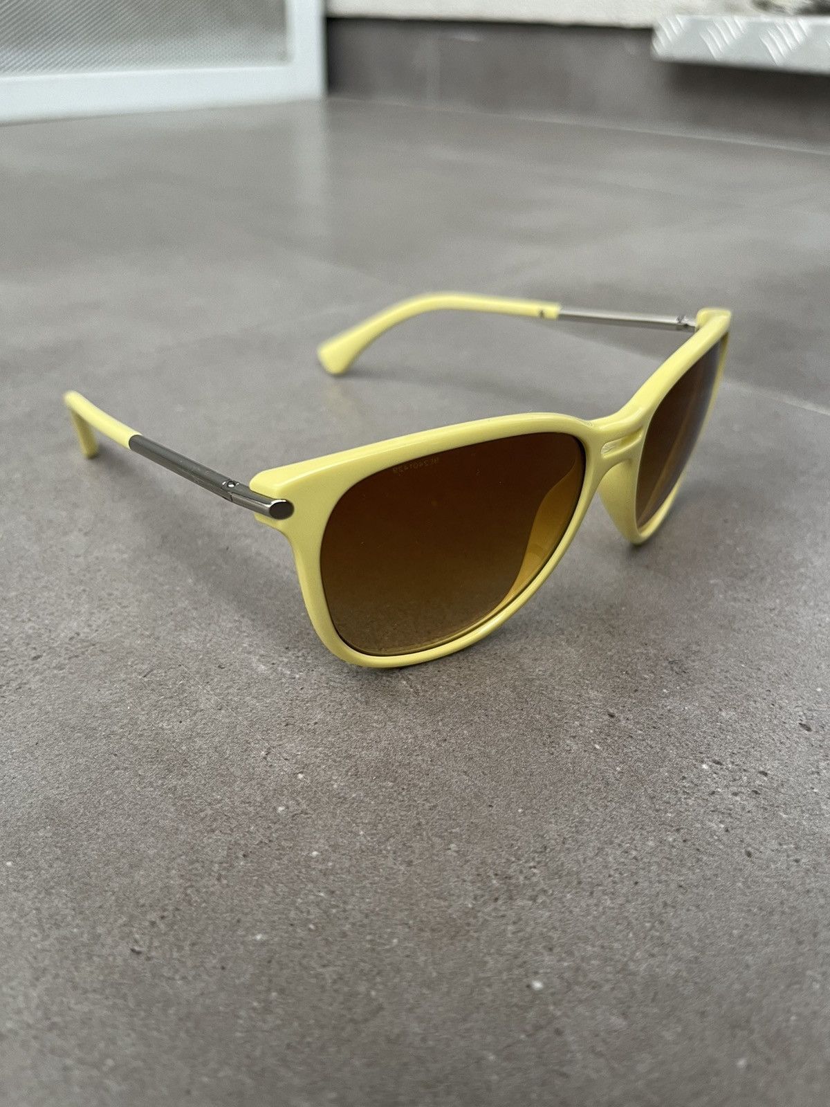Emporio Armani Emporio Armani EA4006 5076/2L Yellow Cat Eyes Sunglasses Size ONE SIZE - 3 Thumbnail