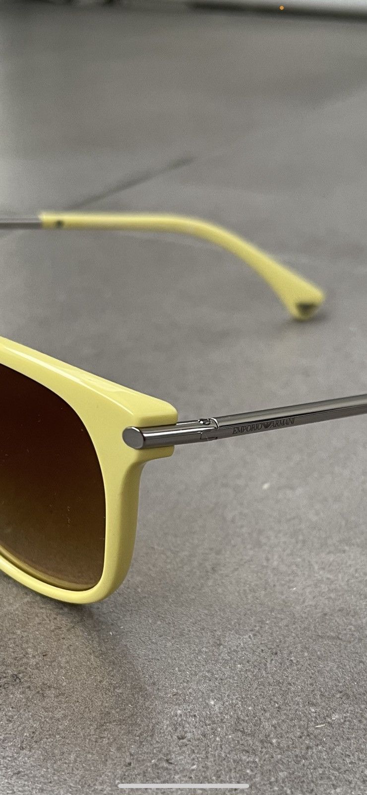 Emporio Armani Emporio Armani EA4006 5076/2L Yellow Cat Eyes Sunglasses Size ONE SIZE - 5 Thumbnail