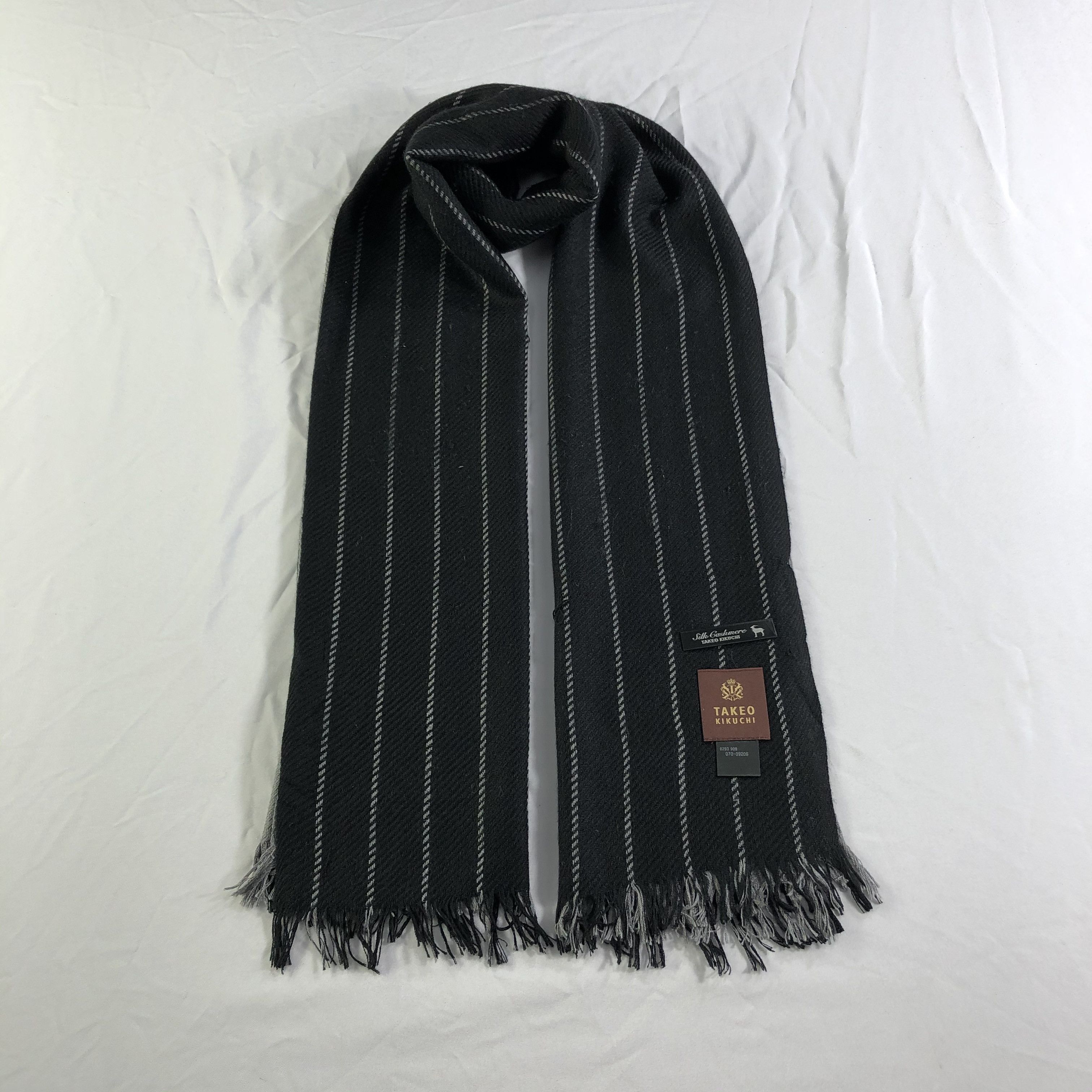 Dior Monsieur Christian Dior Mens Scarf Takeo Kikuchi Stripe Wool