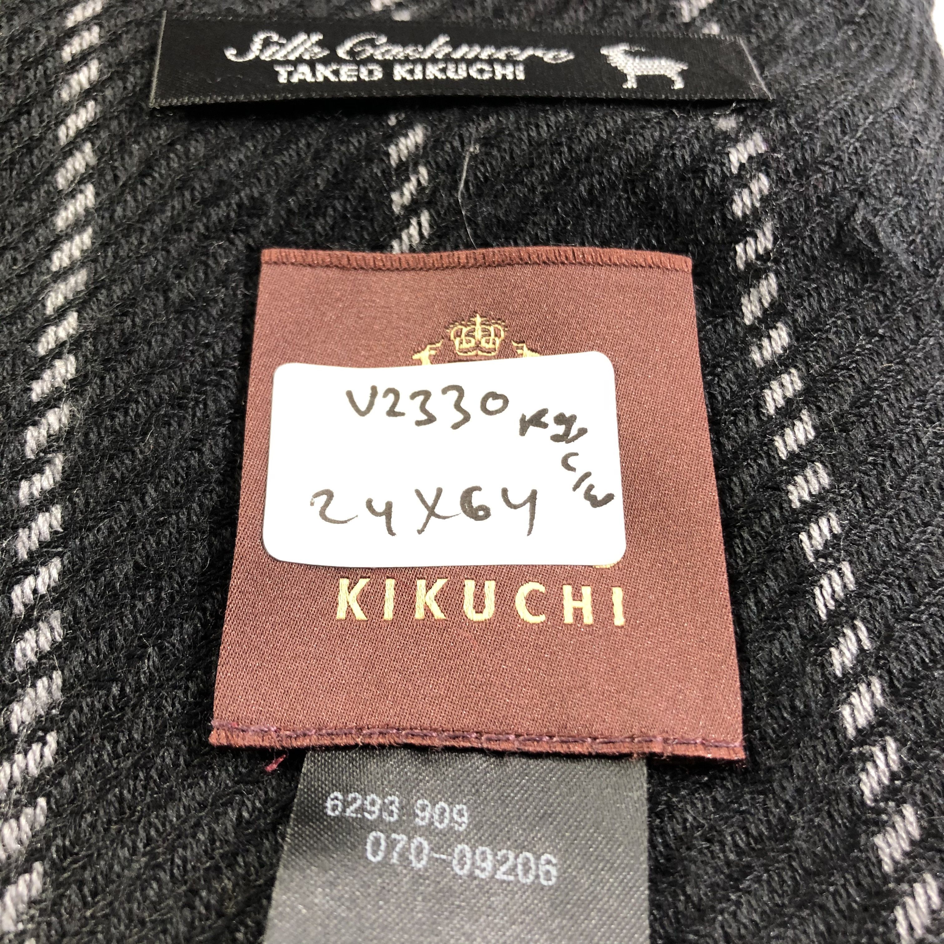 Takeo Kikuchi Takeo Kikuchi Stripe Wool Scarf Muffler Neckwear V2330 Size ONE SIZE - 8 Thumbnail