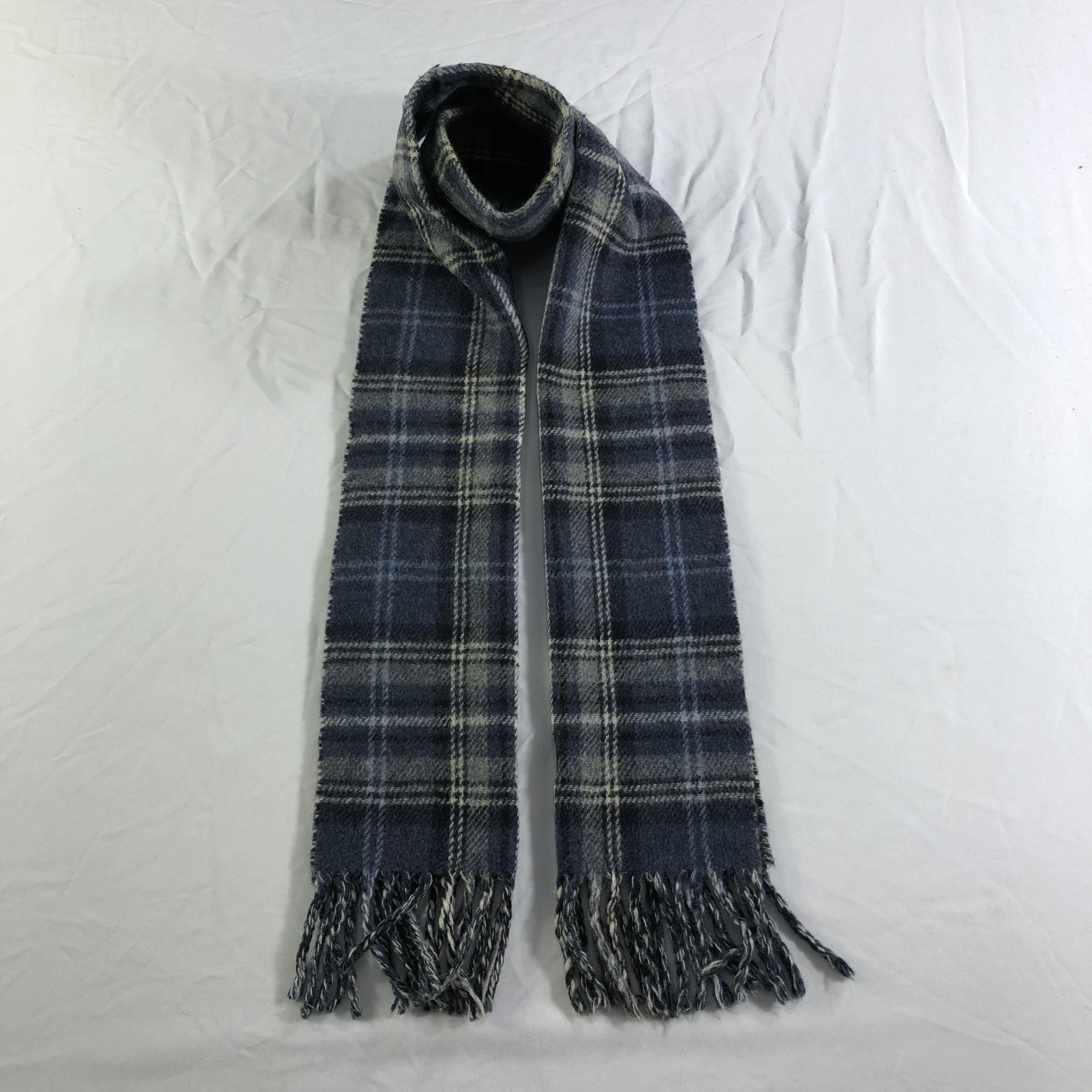 Polo Ralph Lauren Polo Ralph Lauren Tartan Wool Scarf Muffler Neckwear V2333 Size ONE SIZE - 1 Thumbnail