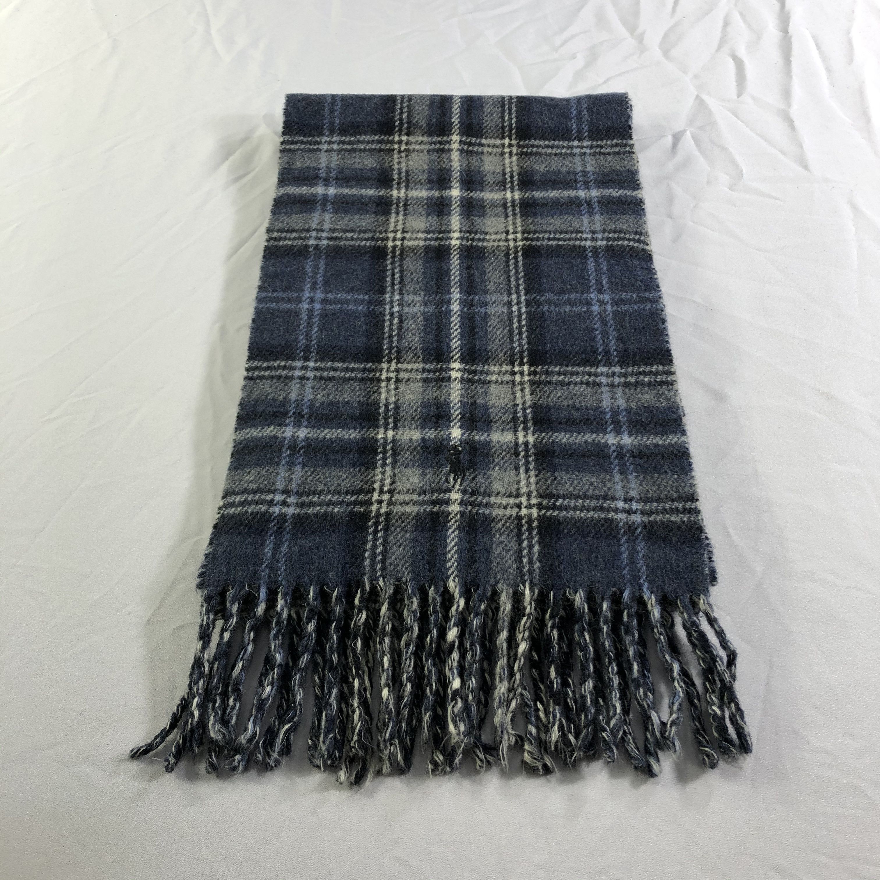 Polo Ralph Lauren Polo Ralph Lauren Tartan Wool Scarf Muffler Neckwear V2333 Size ONE SIZE - 2 Thumbnail