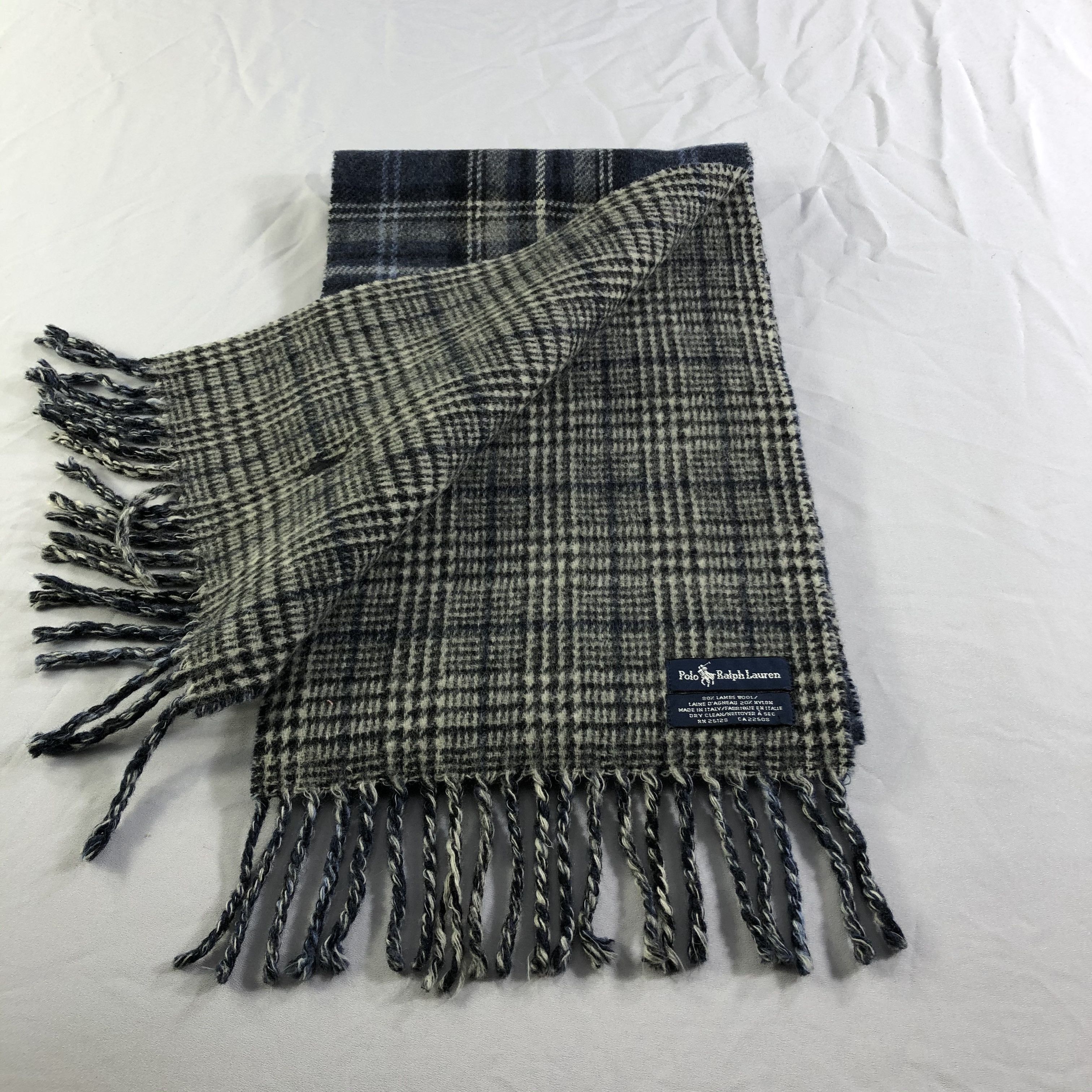 Polo Ralph Lauren Polo Ralph Lauren Tartan Wool Scarf Muffler Neckwear V2333 Size ONE SIZE - 6 Thumbnail