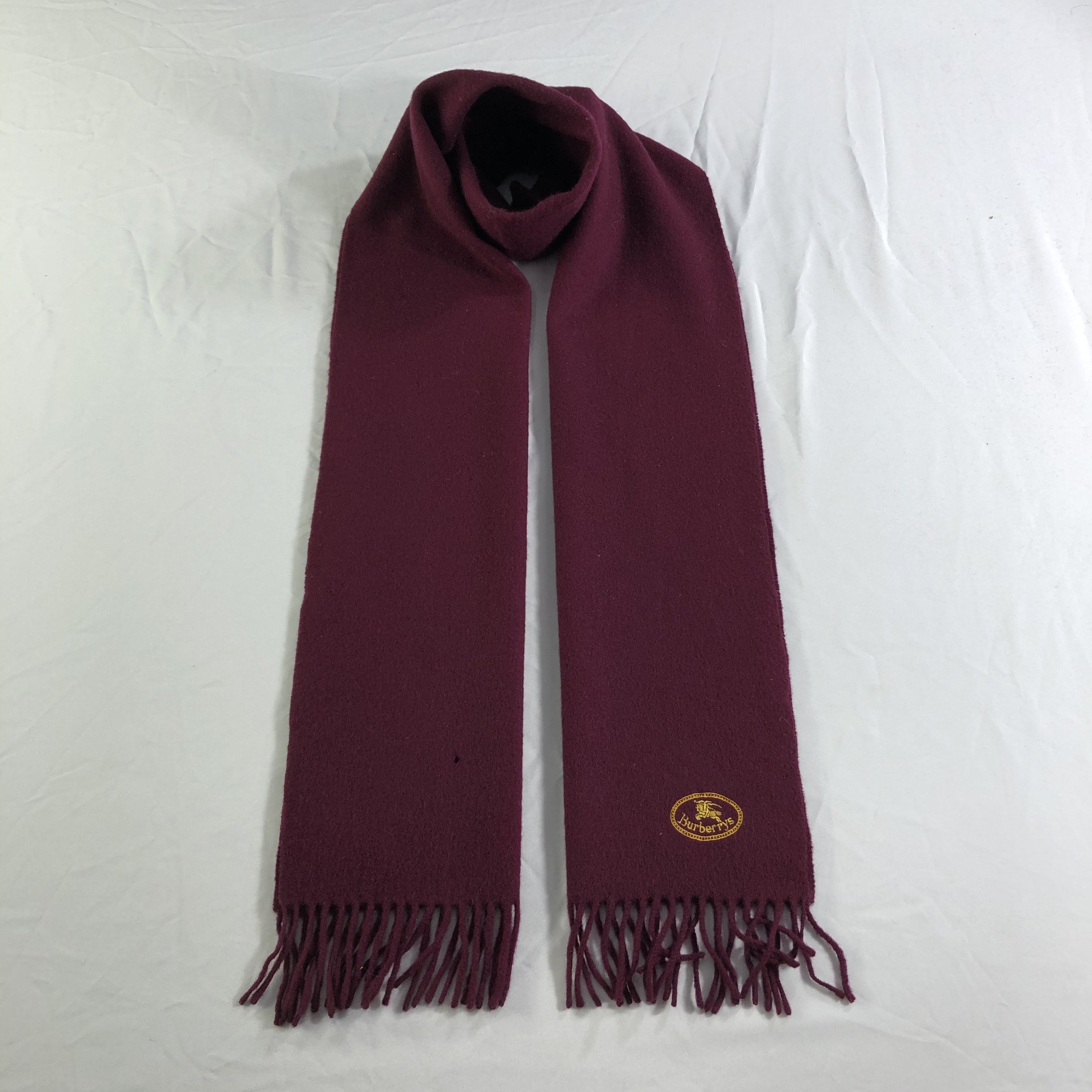 Burberry Burberrys Wool Scarf Muffler Neckwear V2336 Size ONE SIZE - 1 Thumbnail