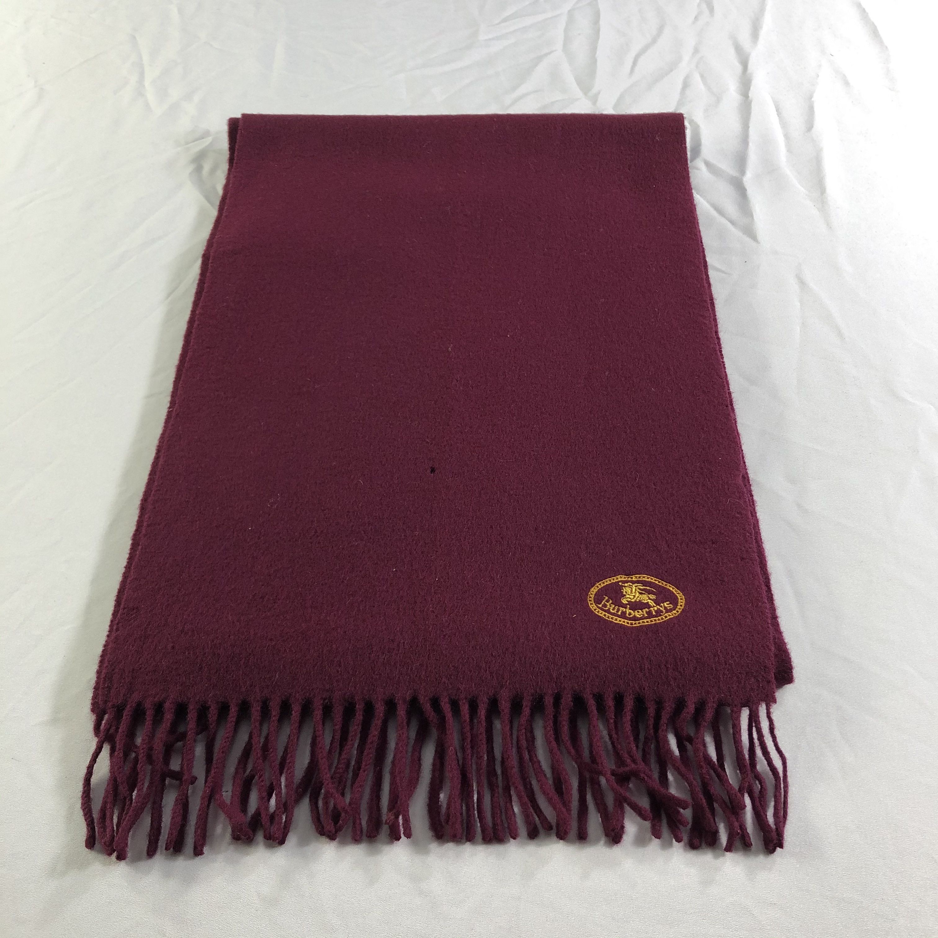 Burberry Burberrys Wool Scarf Muffler Neckwear V2336 Size ONE SIZE - 3 Thumbnail