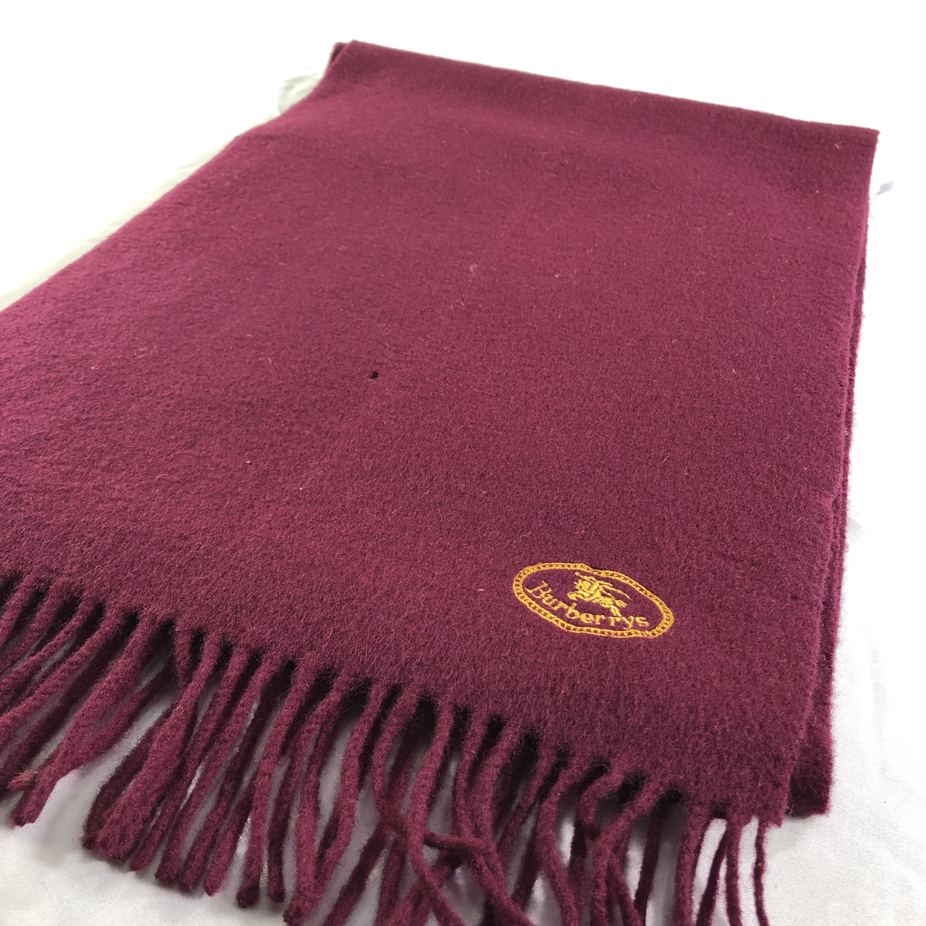 Burberry Burberrys Wool Scarf Muffler Neckwear V2336 Size ONE SIZE - 2 Thumbnail