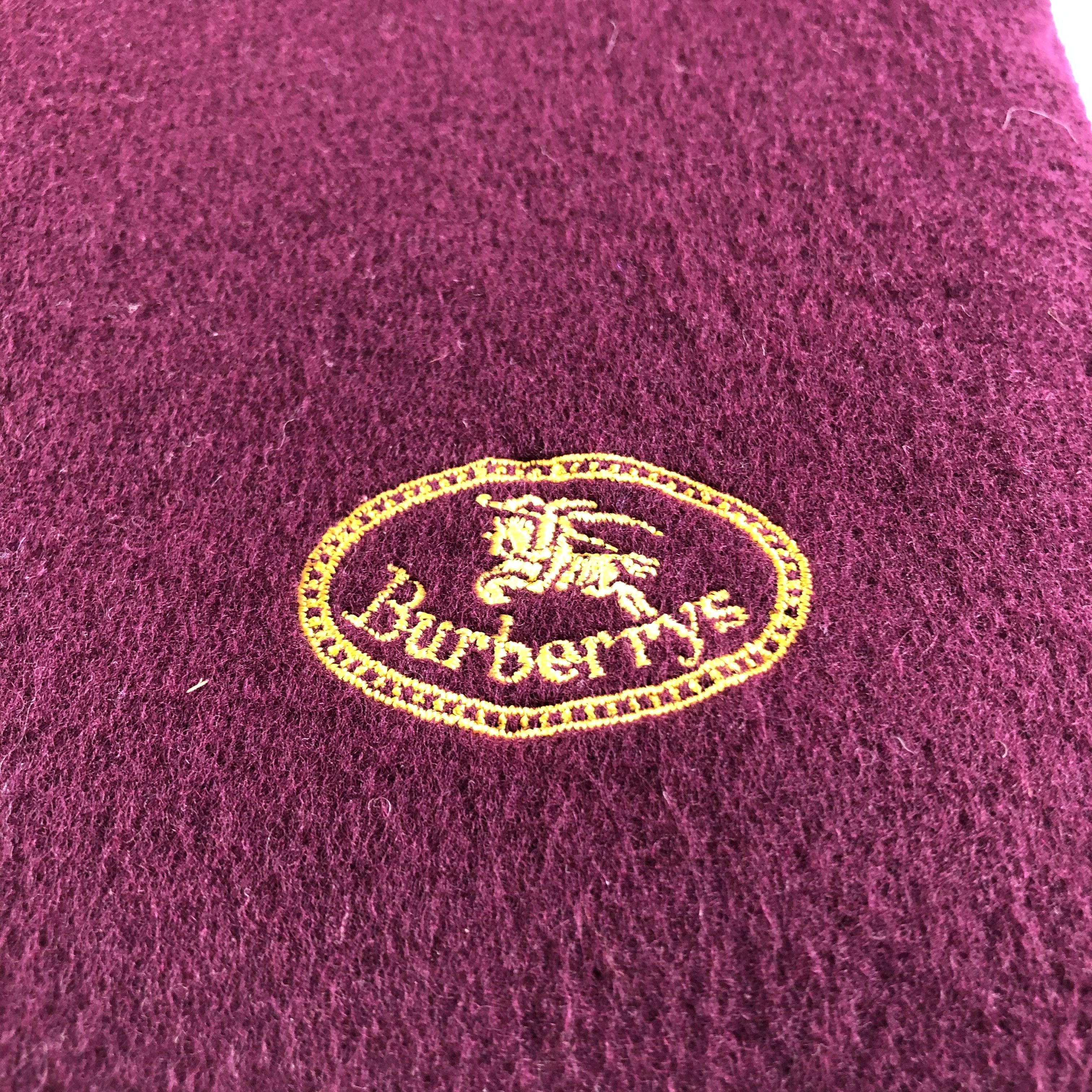 Burberry Burberrys Wool Scarf Muffler Neckwear V2336 Size ONE SIZE - 4 Thumbnail