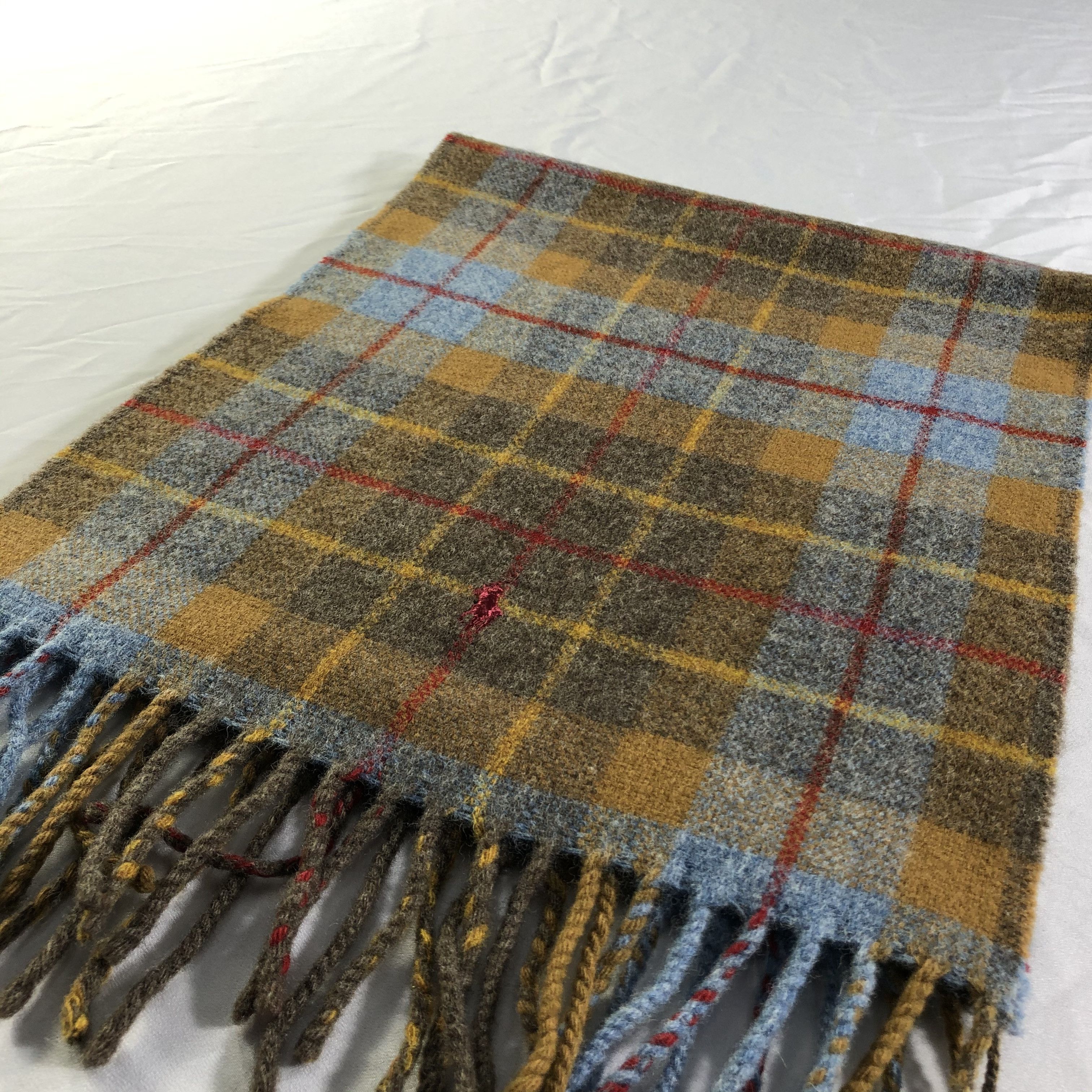 Polo Ralph Lauren Polo Ralph Lauren Tartan Wool Scarf Muffler Neckwear V2342 Size ONE SIZE - 3 Thumbnail