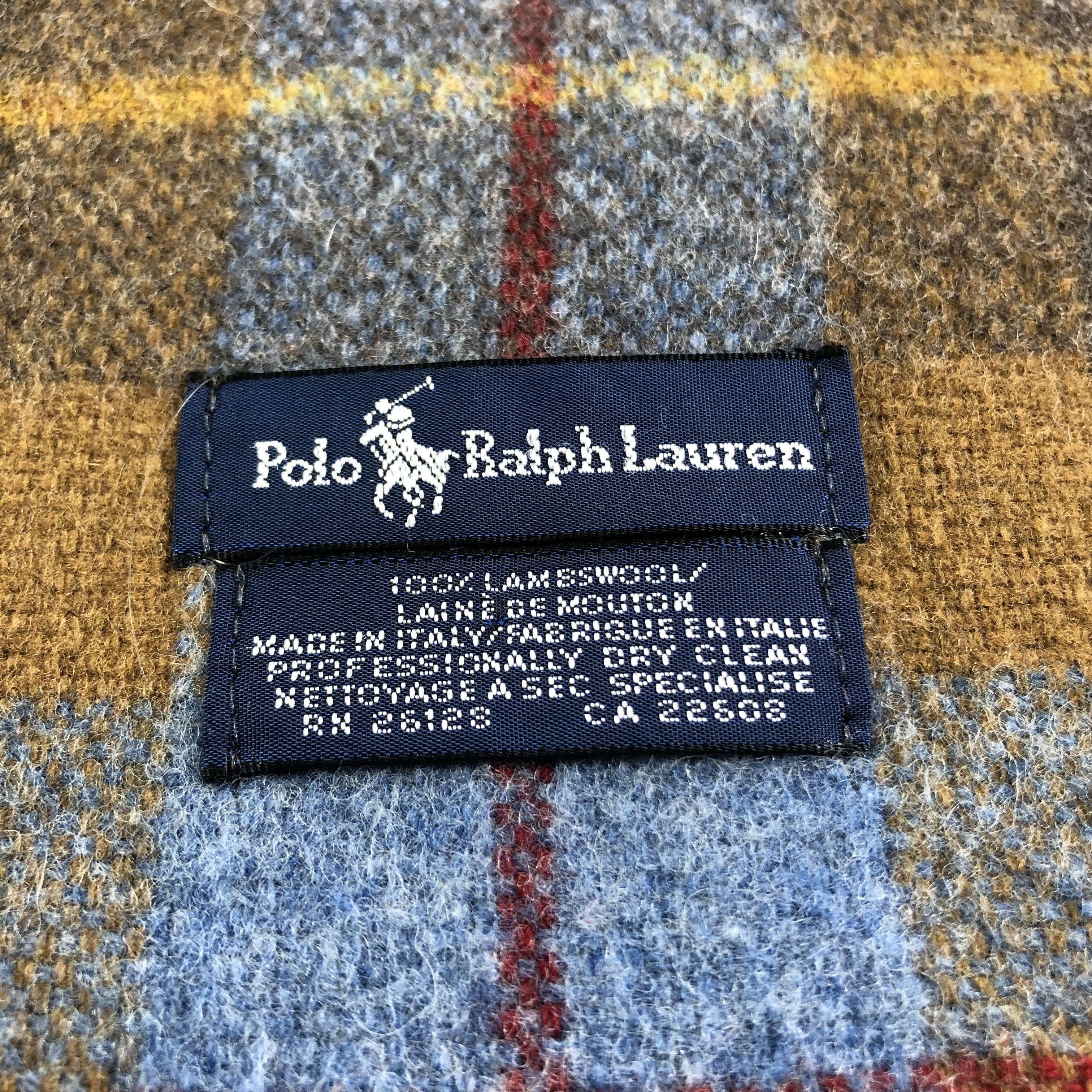 Polo Ralph Lauren Polo Ralph Lauren Tartan Wool Scarf Muffler Neckwear V2342 Size ONE SIZE - 5 Thumbnail