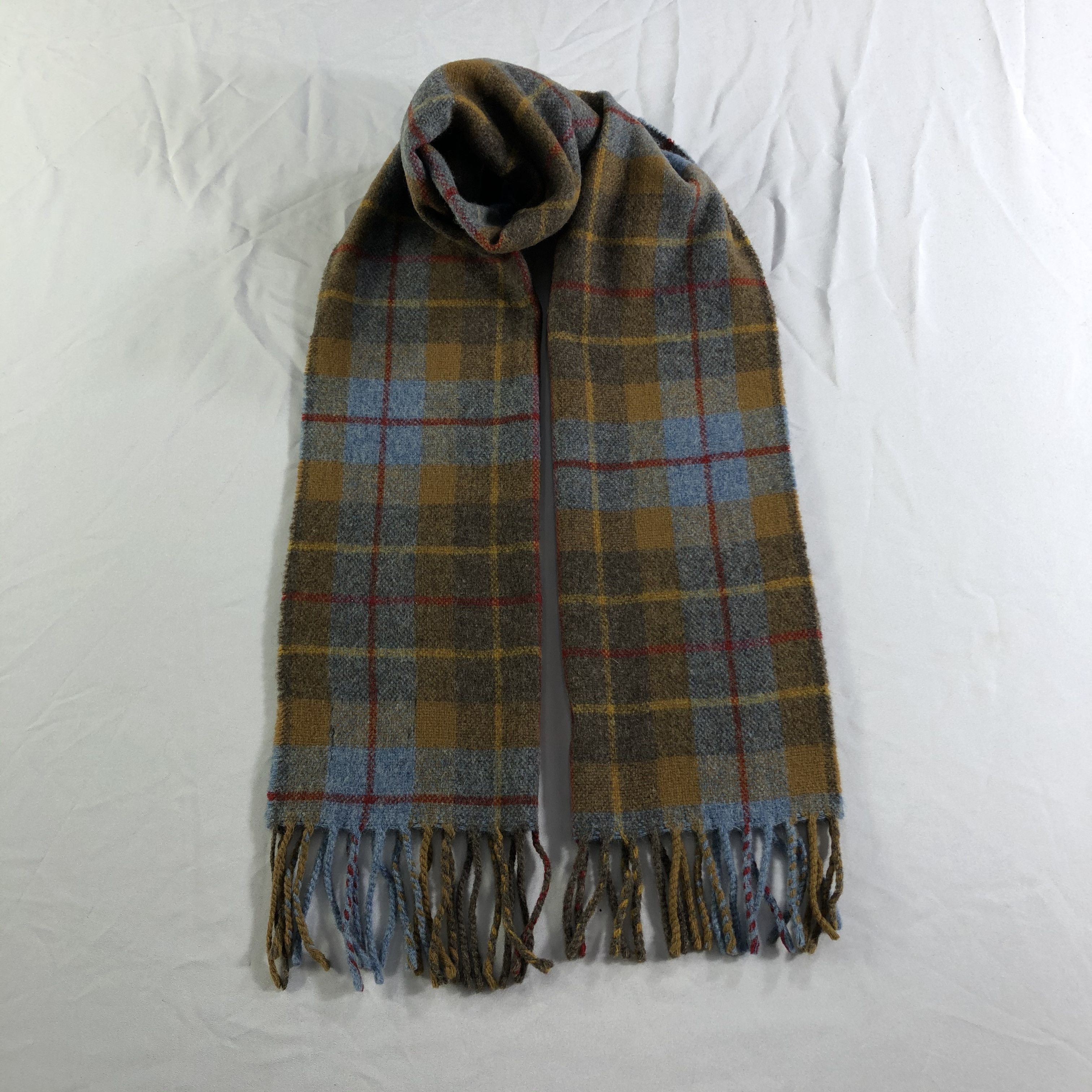 Polo Ralph Lauren Polo Ralph Lauren Tartan Wool Scarf Muffler Neckwear V2342 Size ONE SIZE - 1 Thumbnail