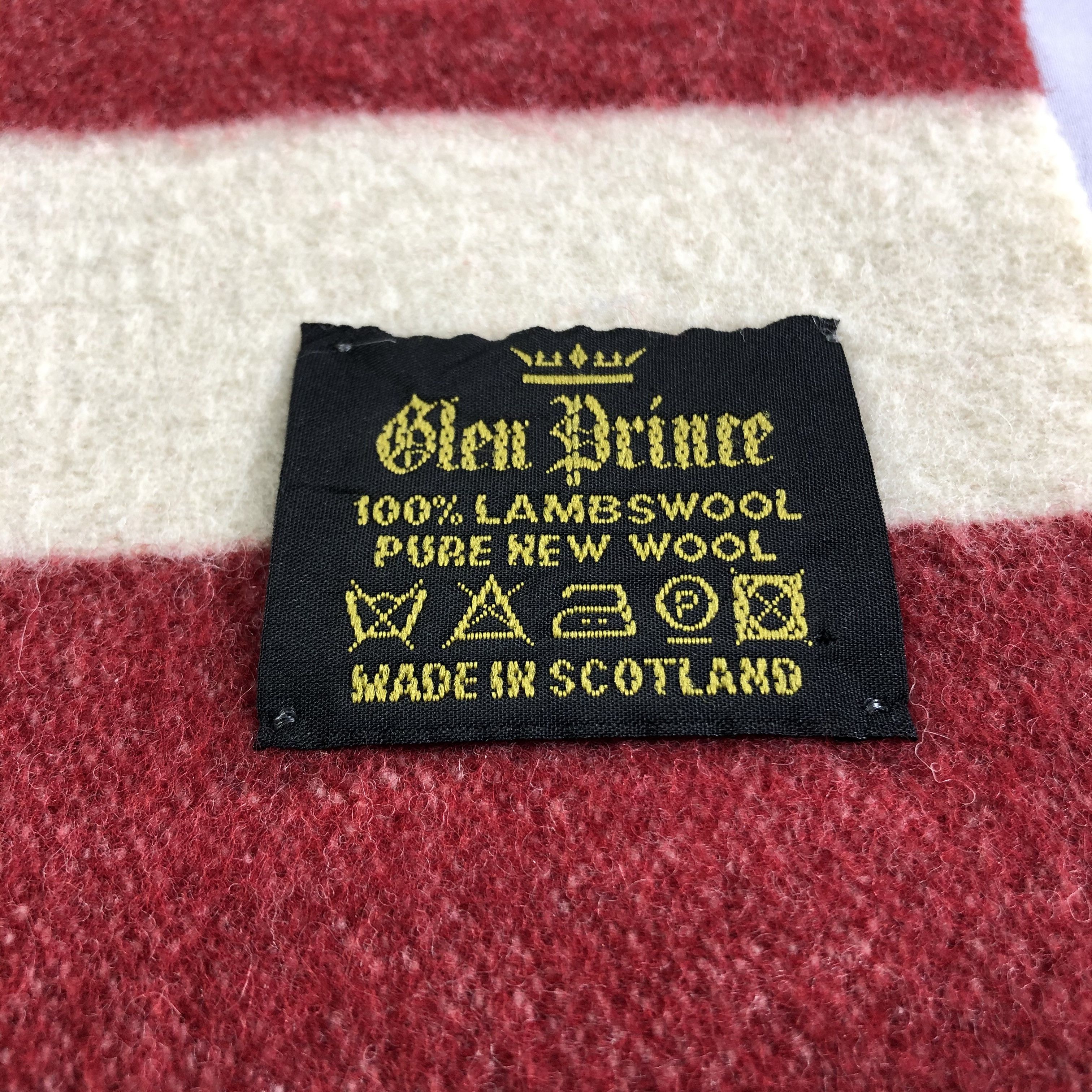Vintage Glen Prince America Wool Scarf Muffler Neckwear V2344 Size ONE SIZE - 5 Thumbnail